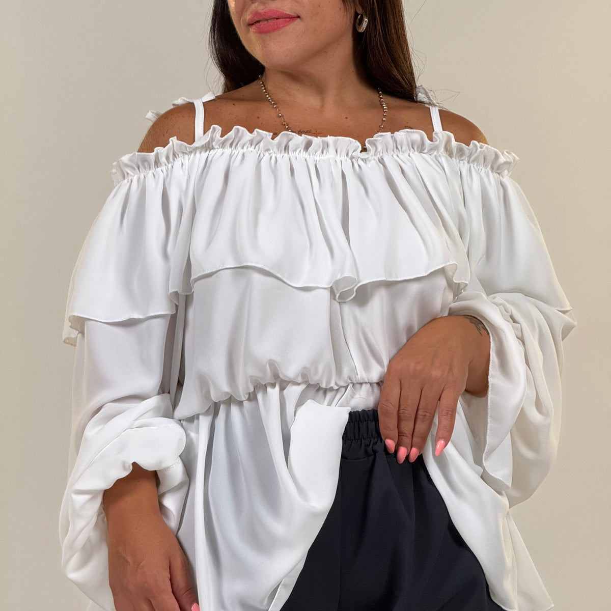 Blusa Carmen Volant