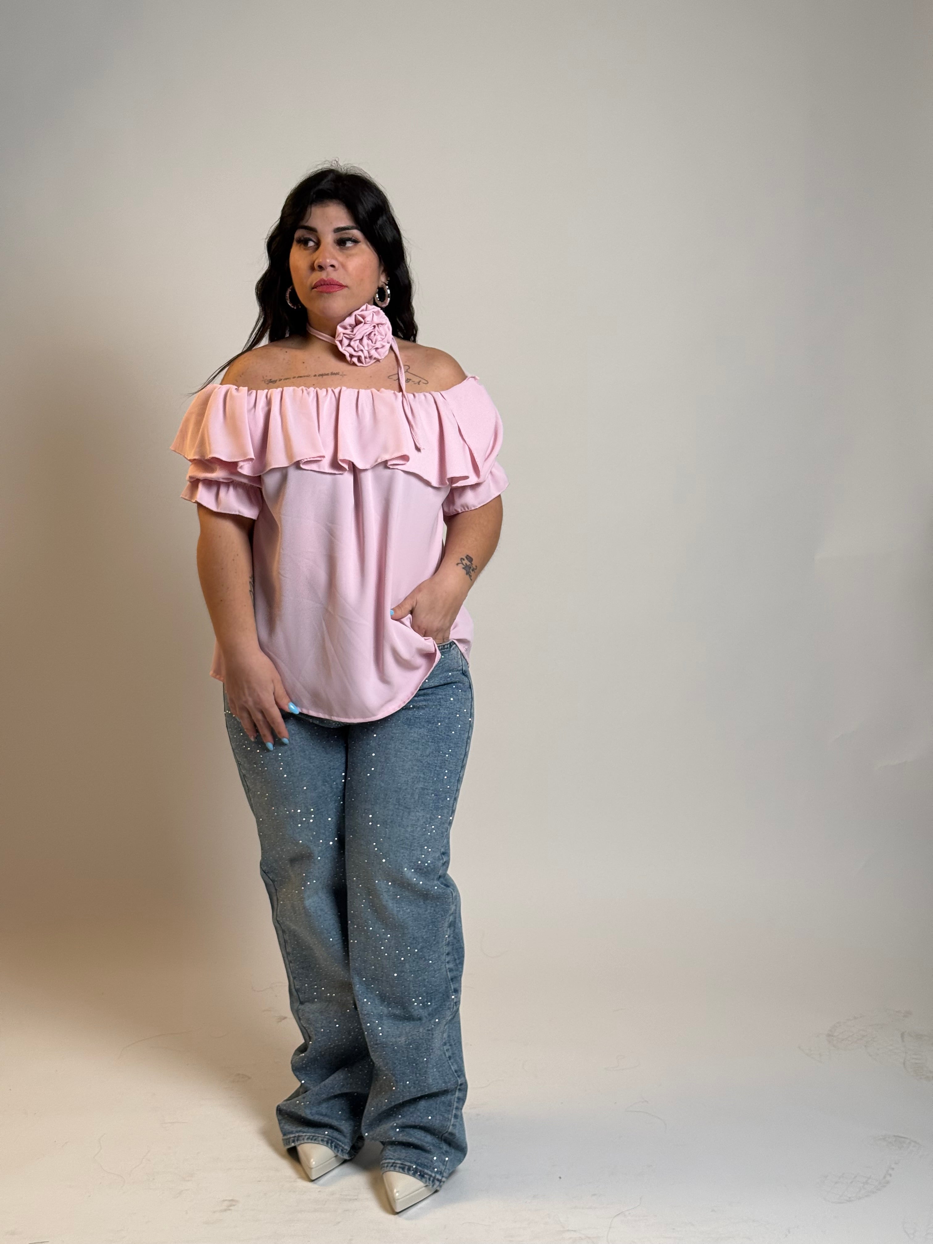 Maglia petalo di rosa