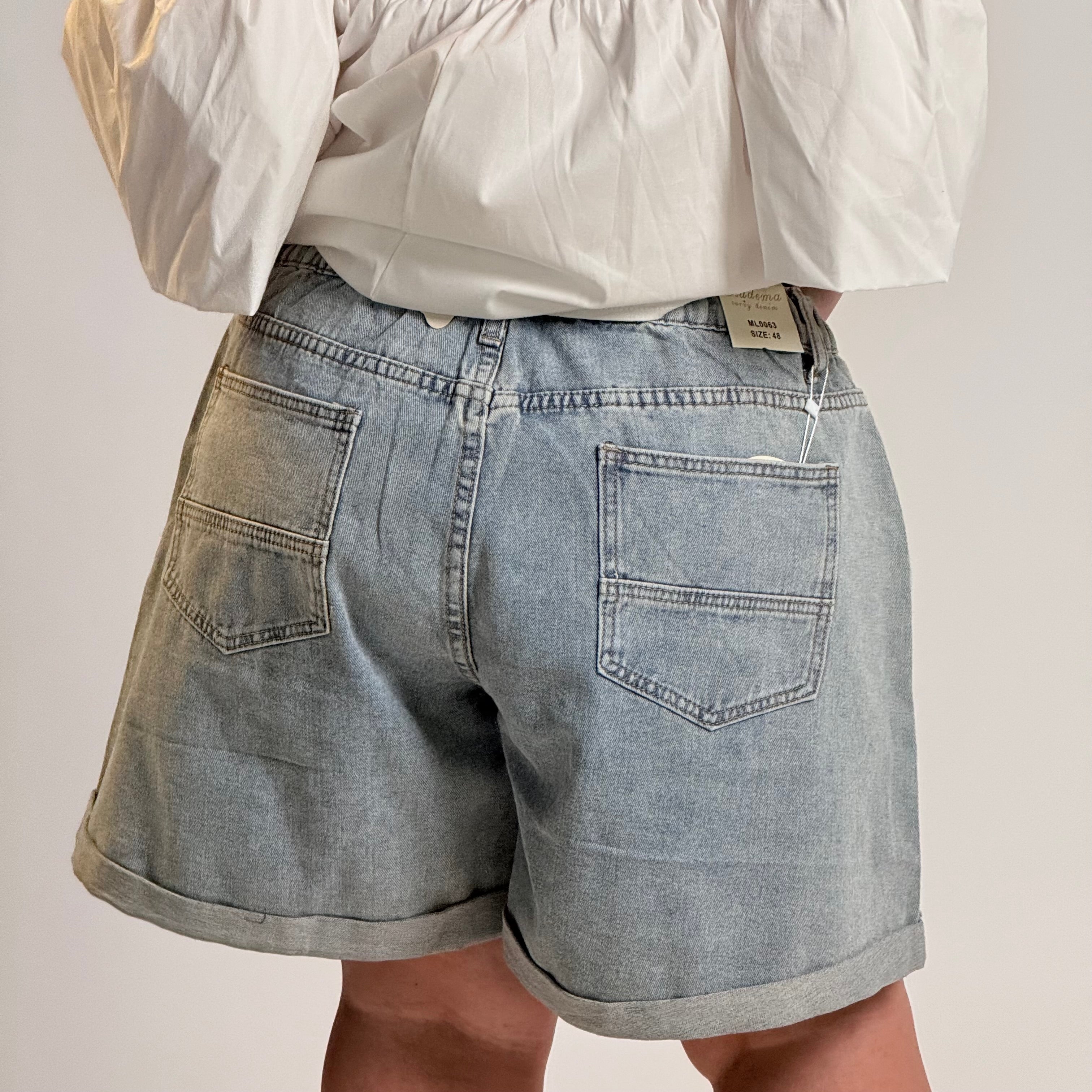 Bermuda in Denim Curvy
