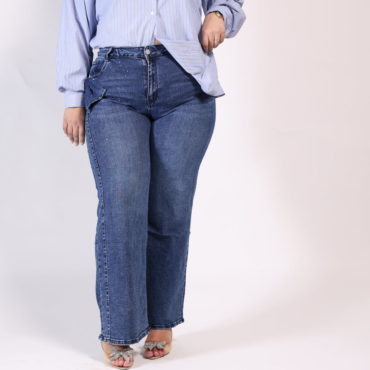 Jeans con Fiocco Brillante ✨