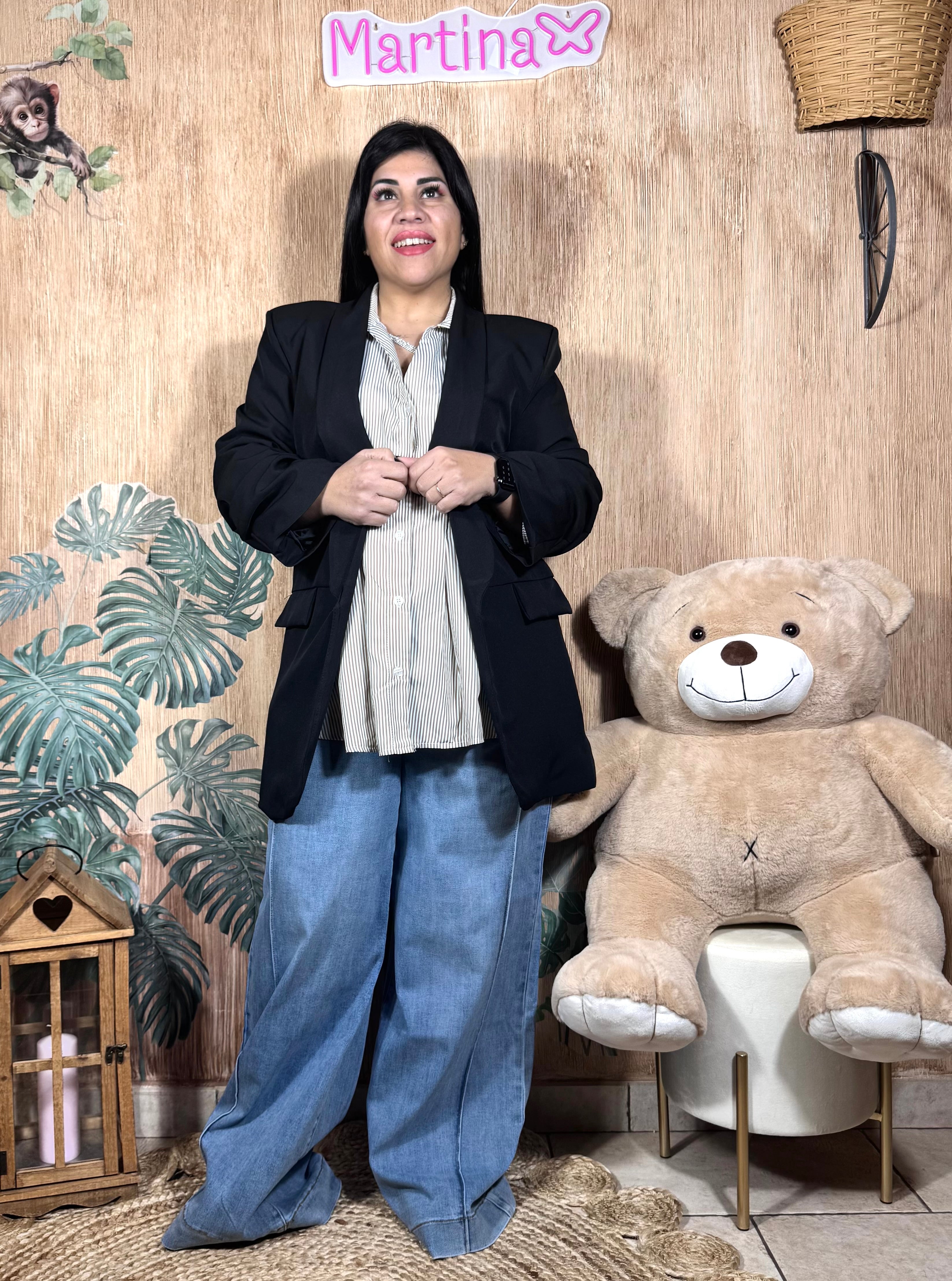 Blazer drappeggio sulle maniche