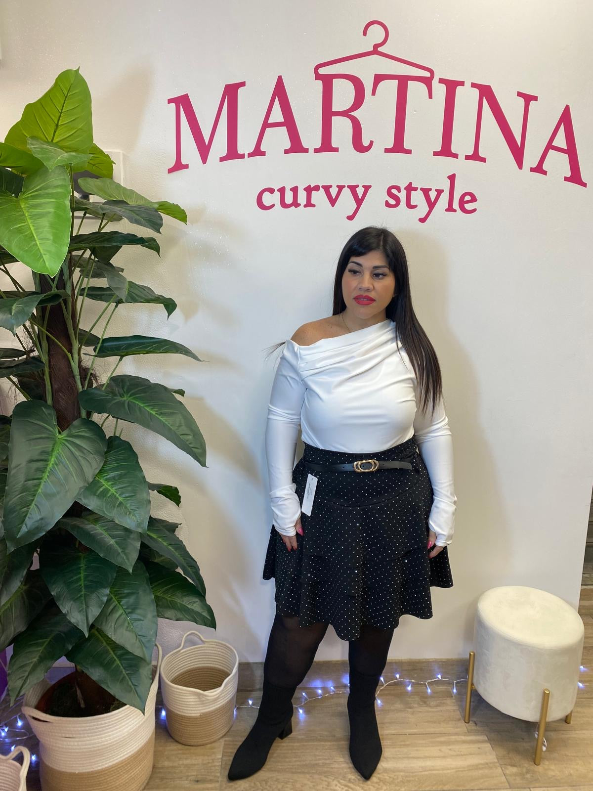 Pantagonna a balze strass