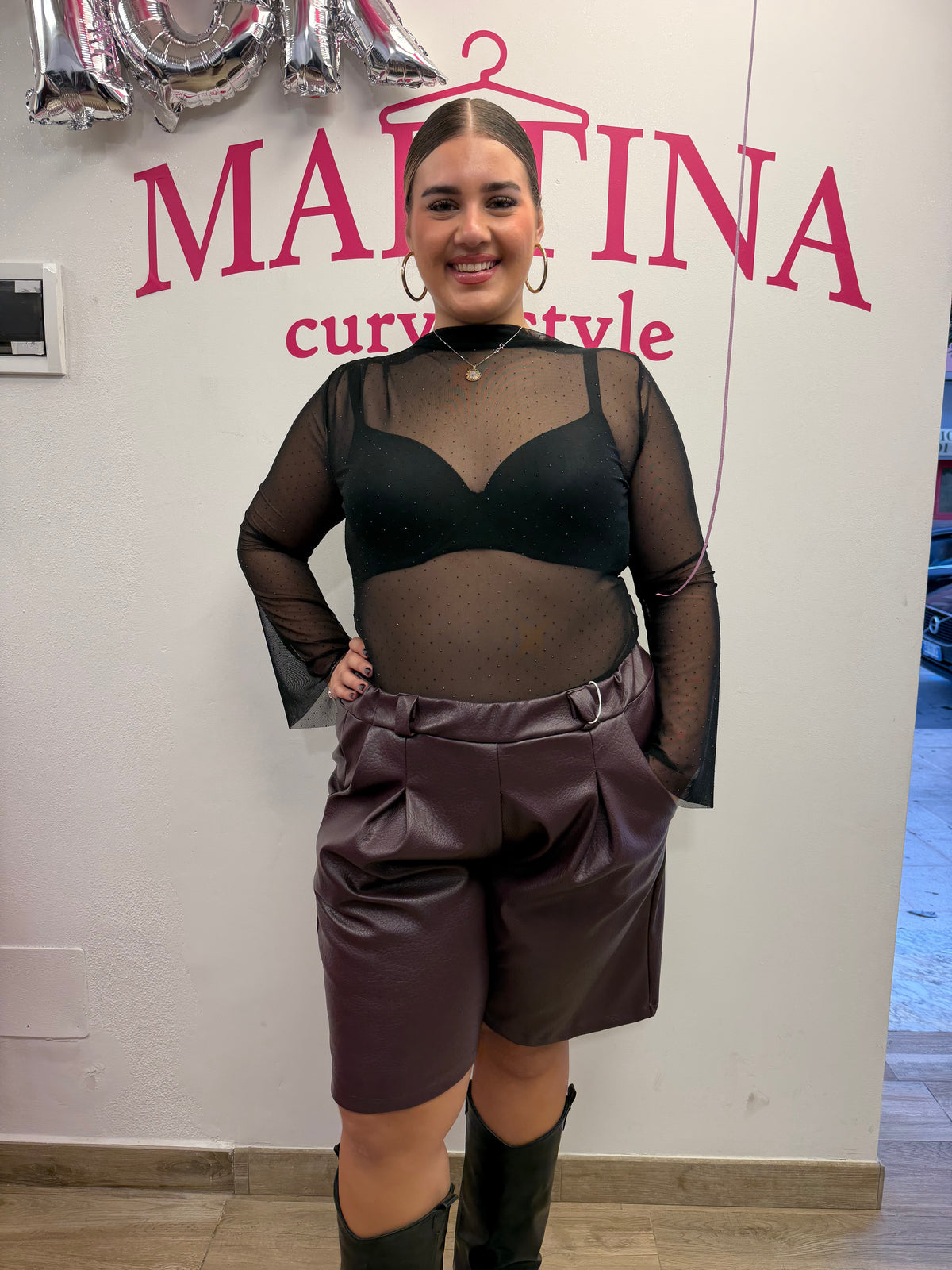 🖤✨ MAGLIA VELATA MICRO STRASS ( nero su nero)