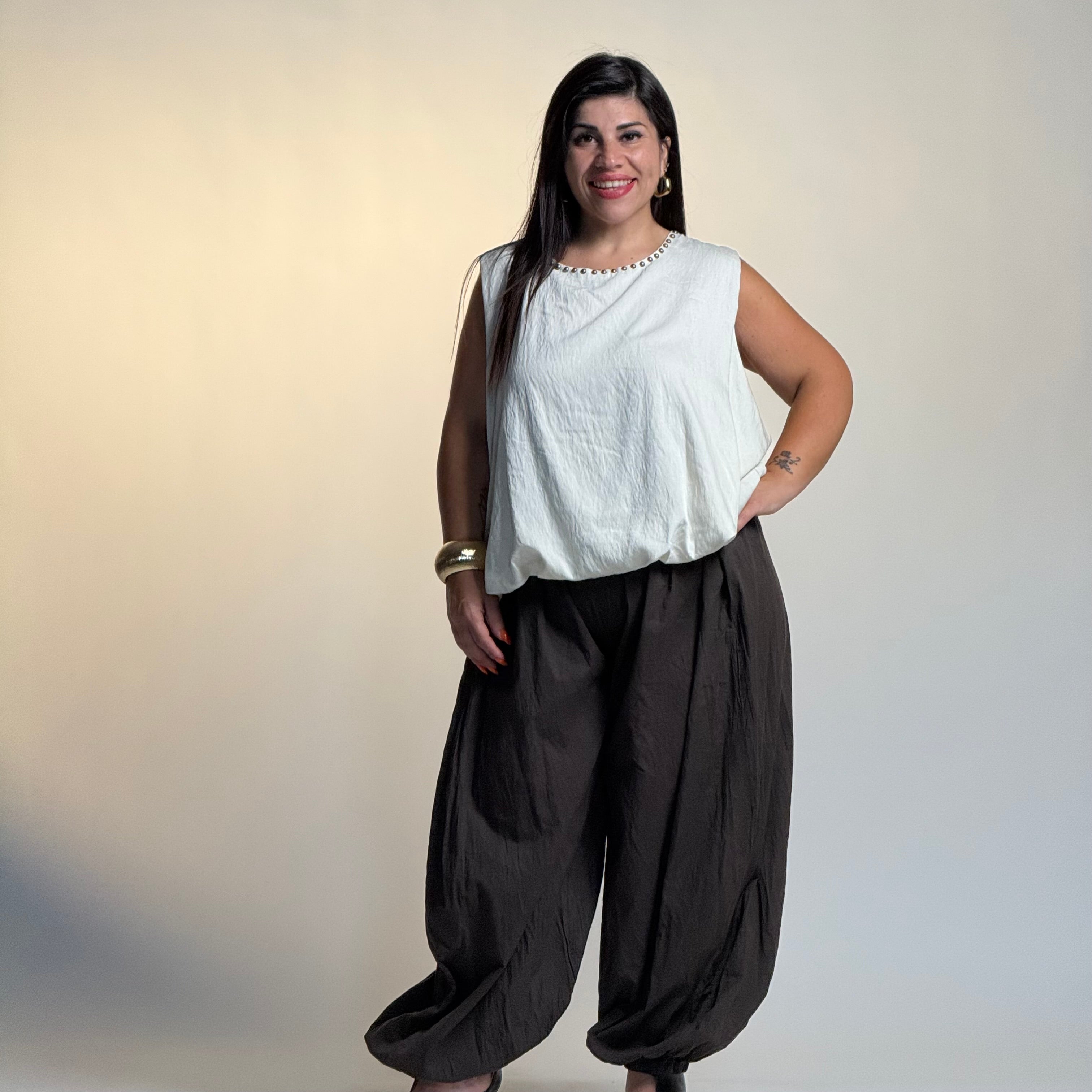 Pantalone Ballon in Tessuto Leggero