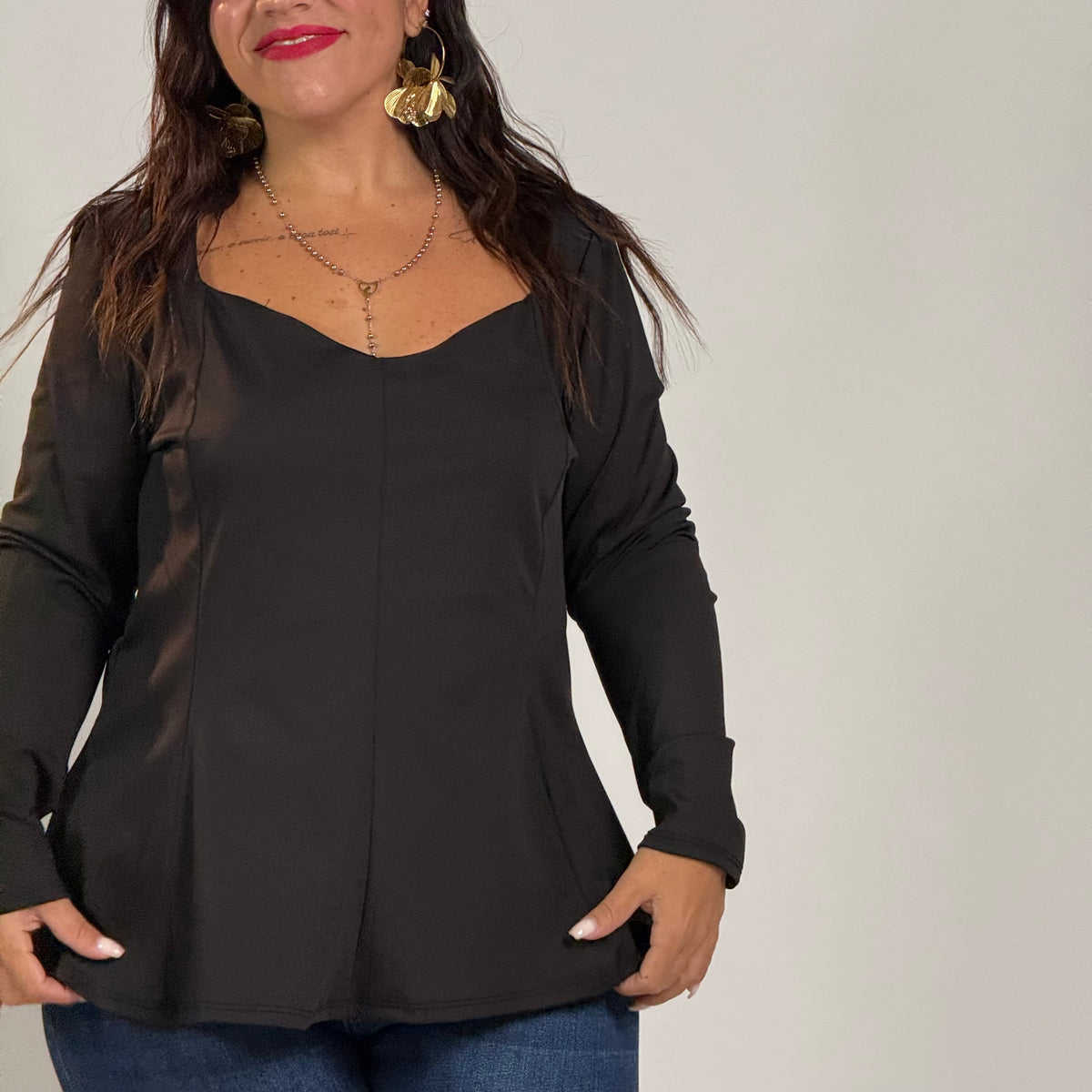 Maglia Pieghe curvy