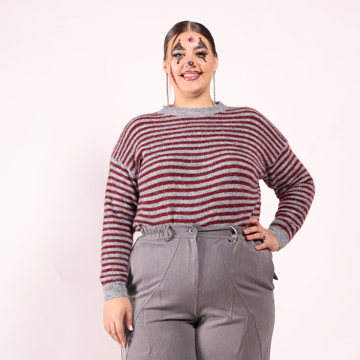 💕 MAGLIONCINO A RIGHE CURVY 💕