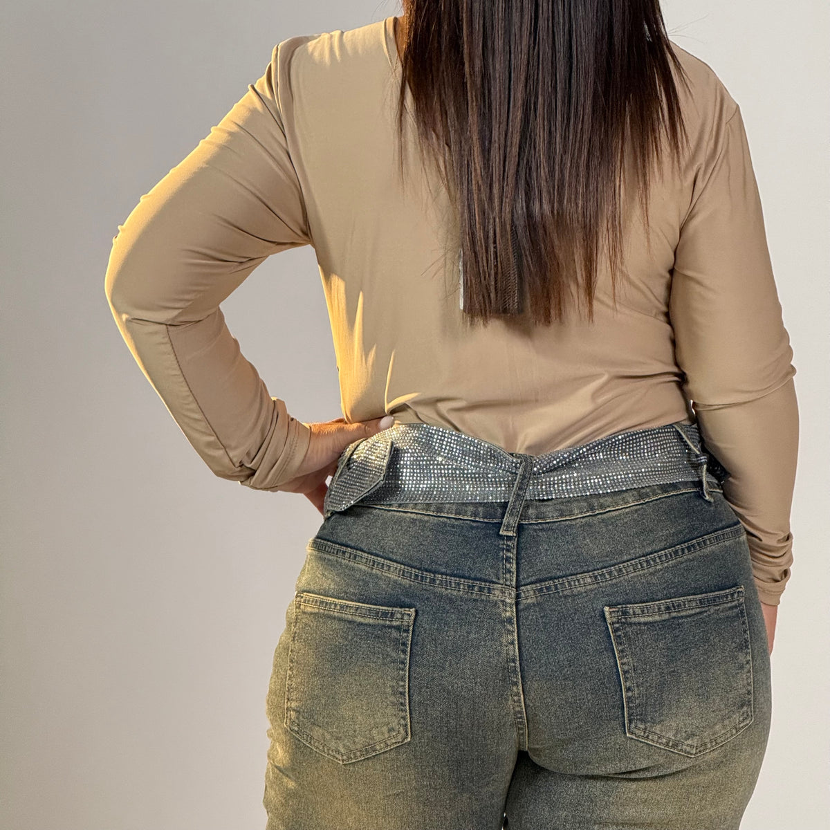 Jeans curvy Glam a zampa ✨