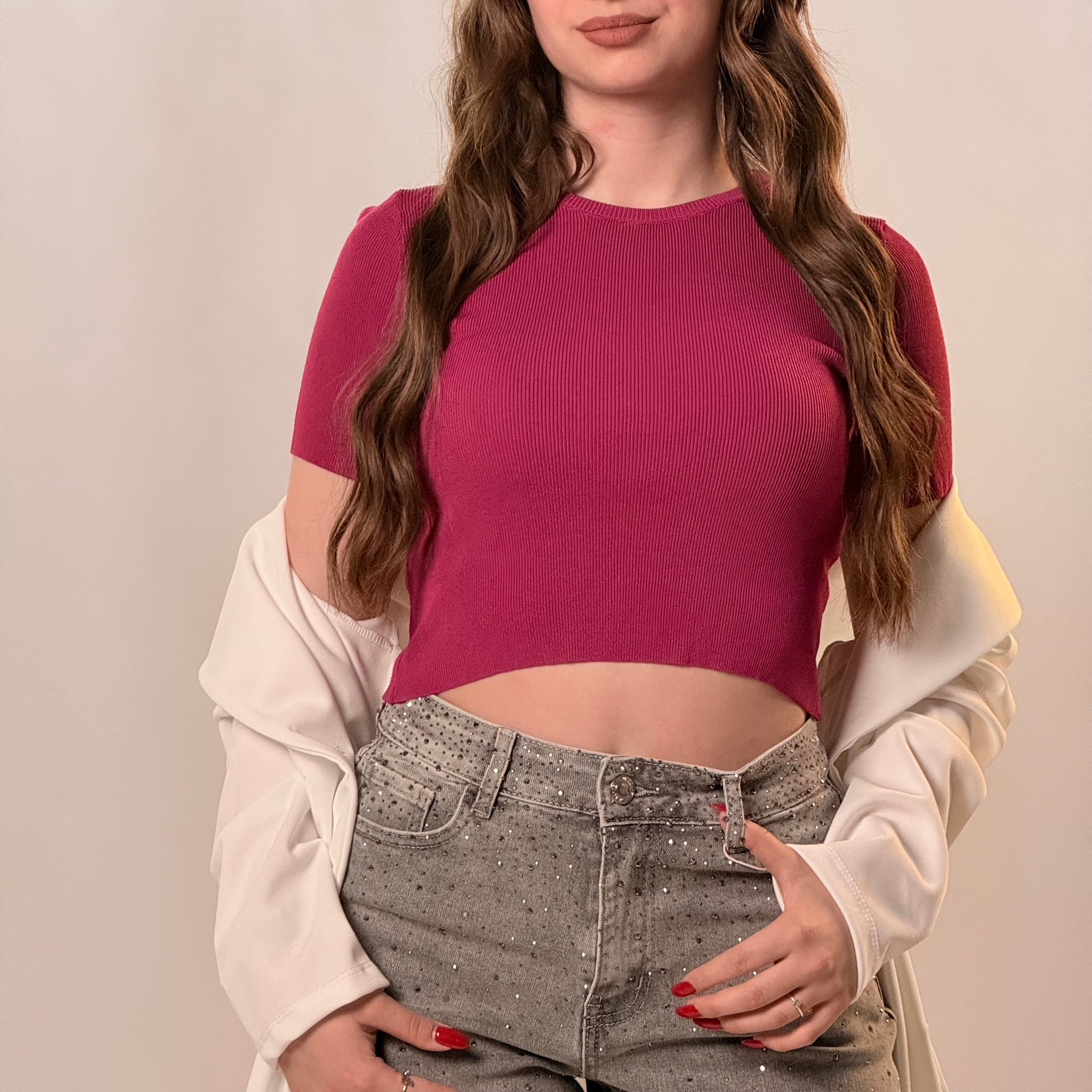 T-shirt crop