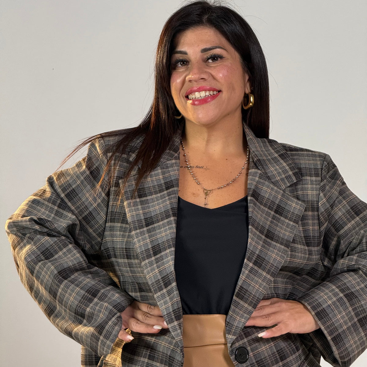 GIACCA CHARLOTTE A QUADRI