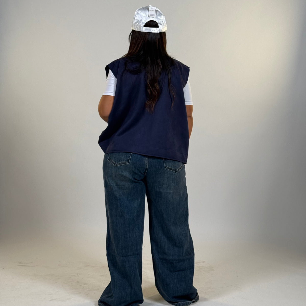 Gilet in Panno con Bottoni
