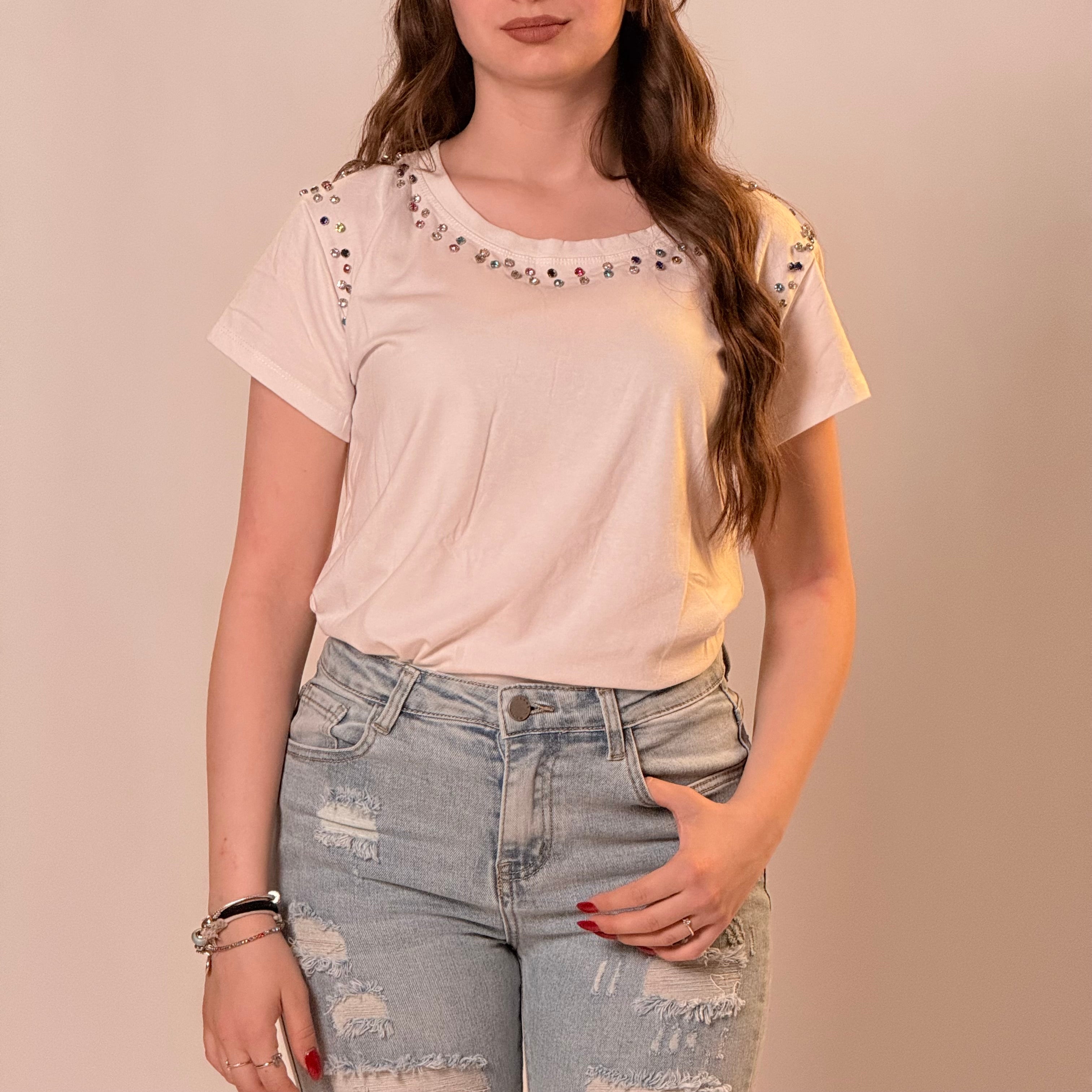 T-shirt Strass