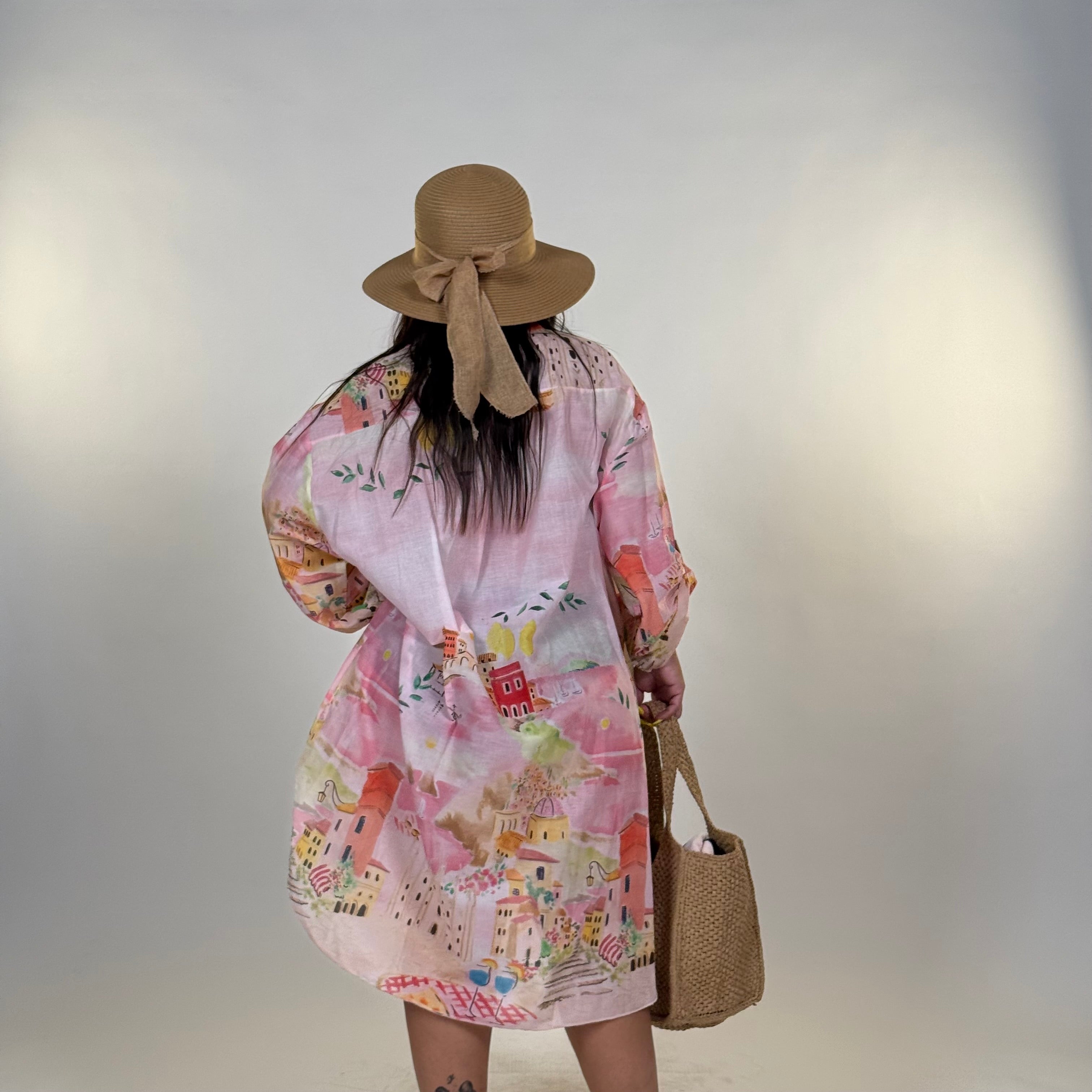 Maxi Camicia Rosa