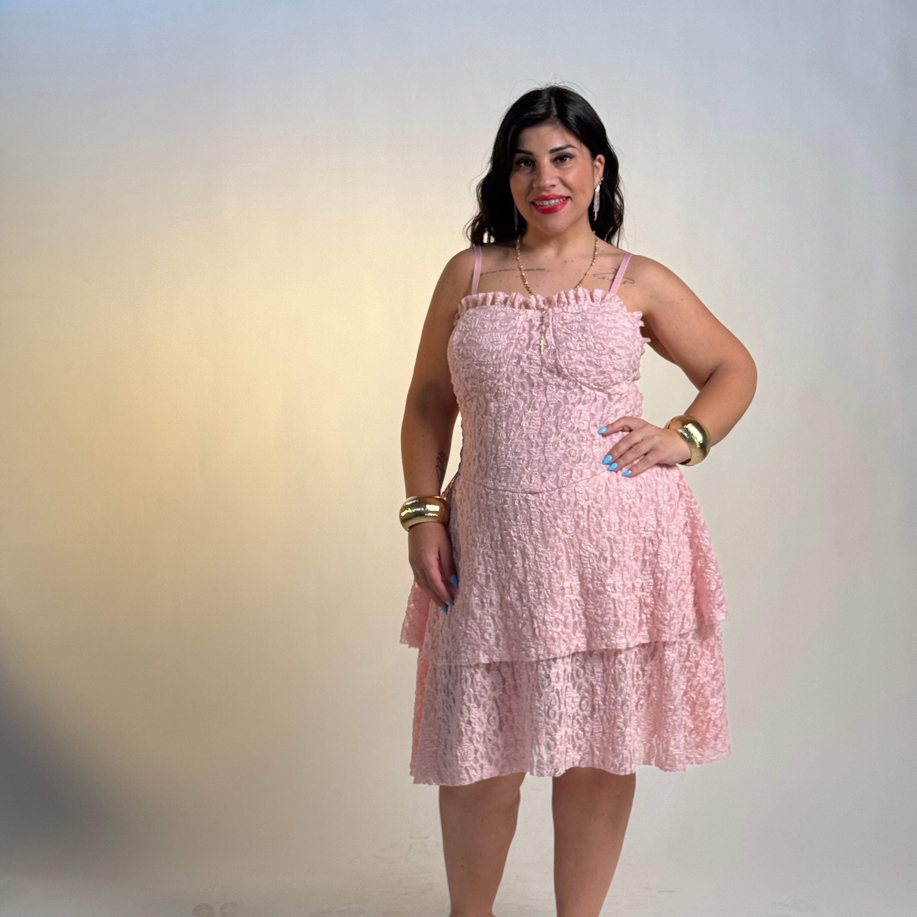Dress corto in pizzo