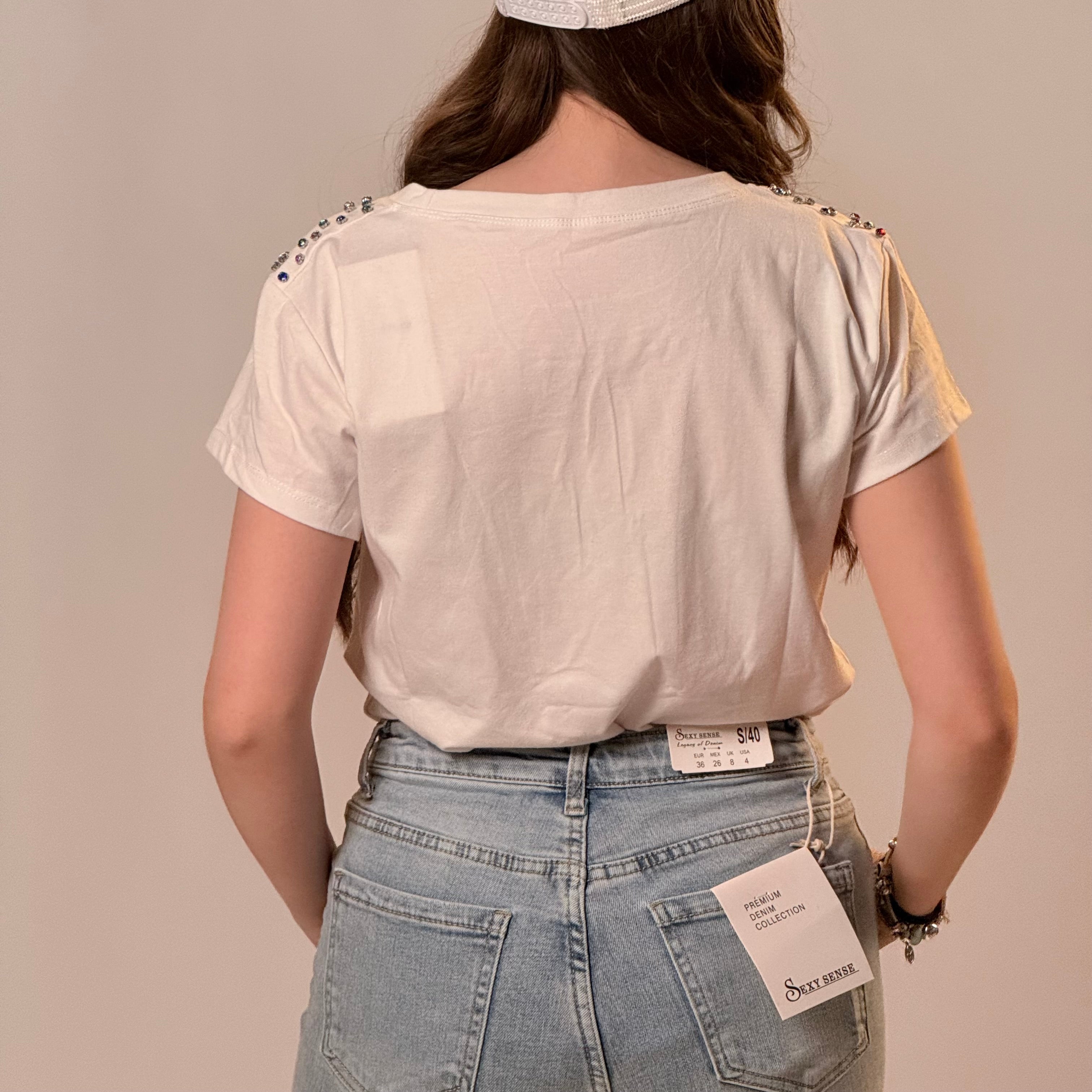 T-shirt Strass