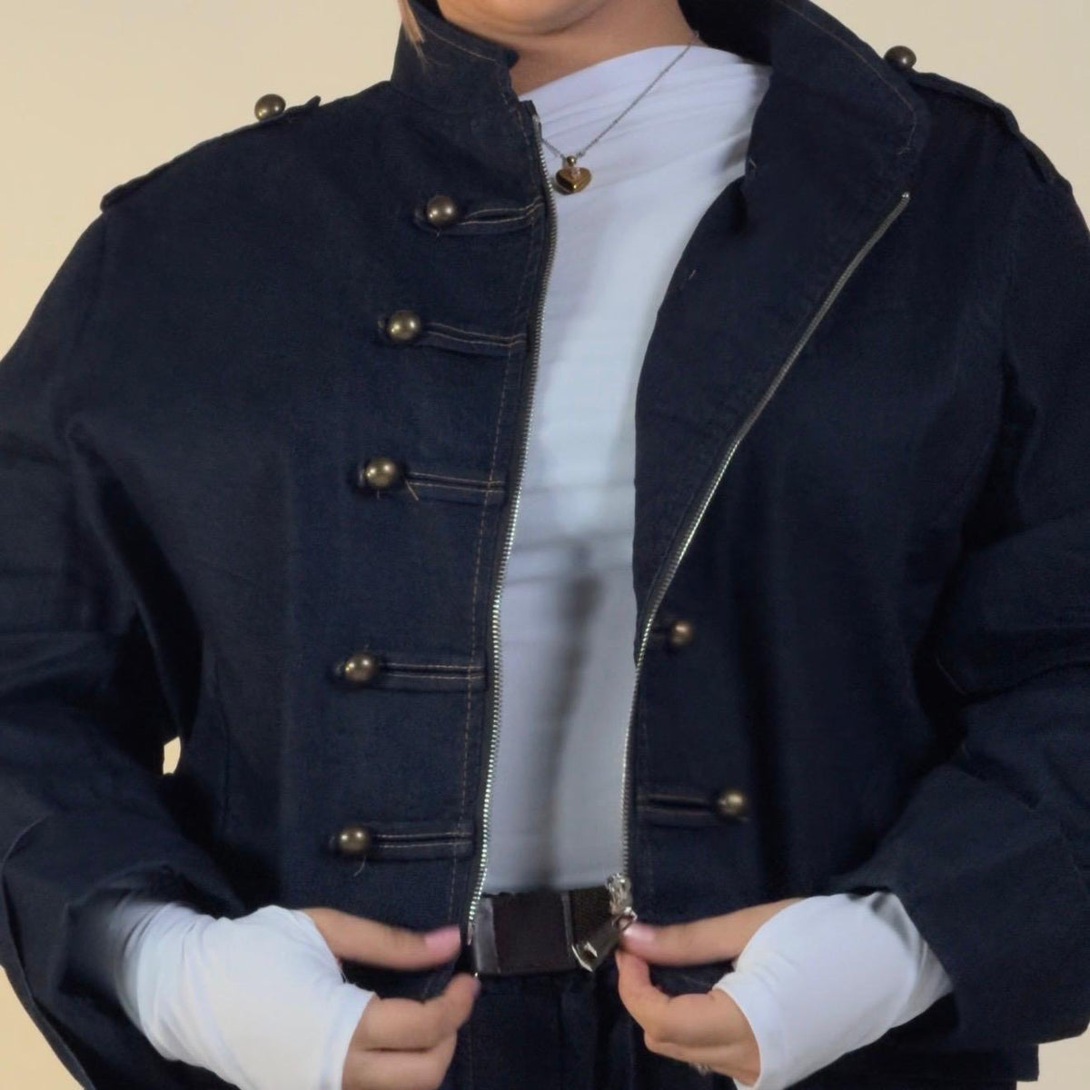 Giacca in Denim Chic