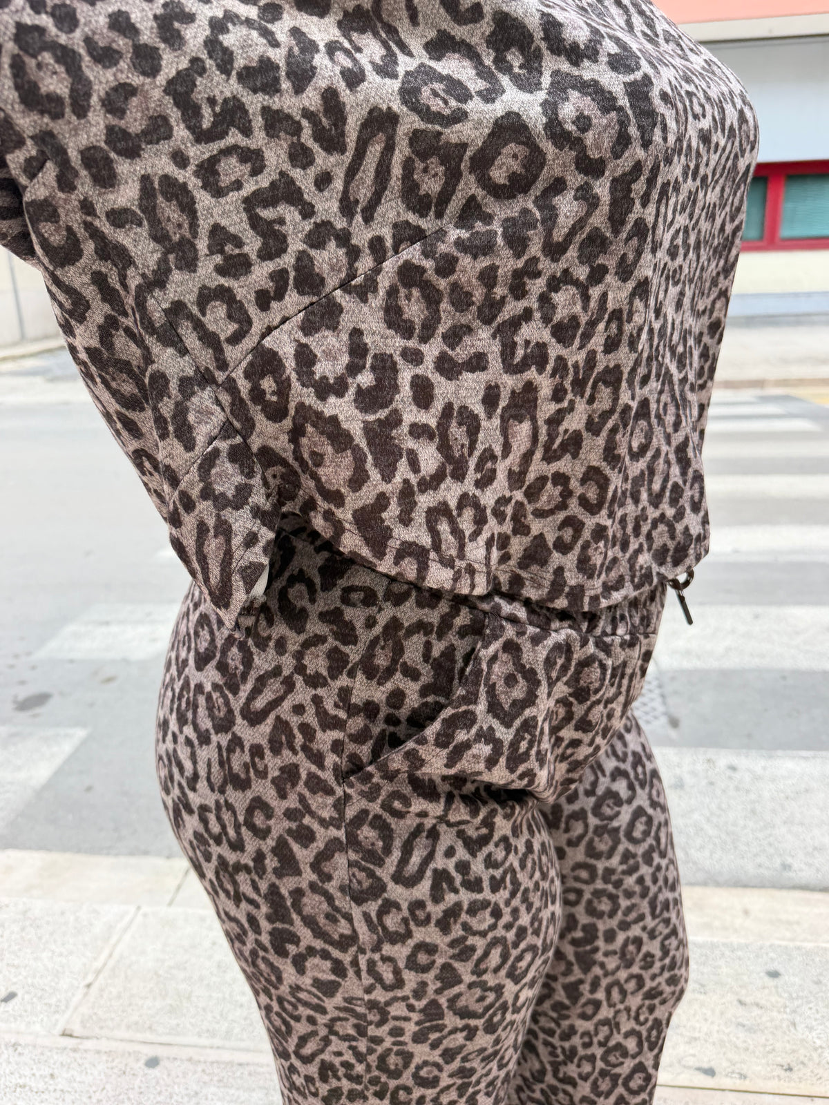 Coordinato Tuta Leopard Curvy