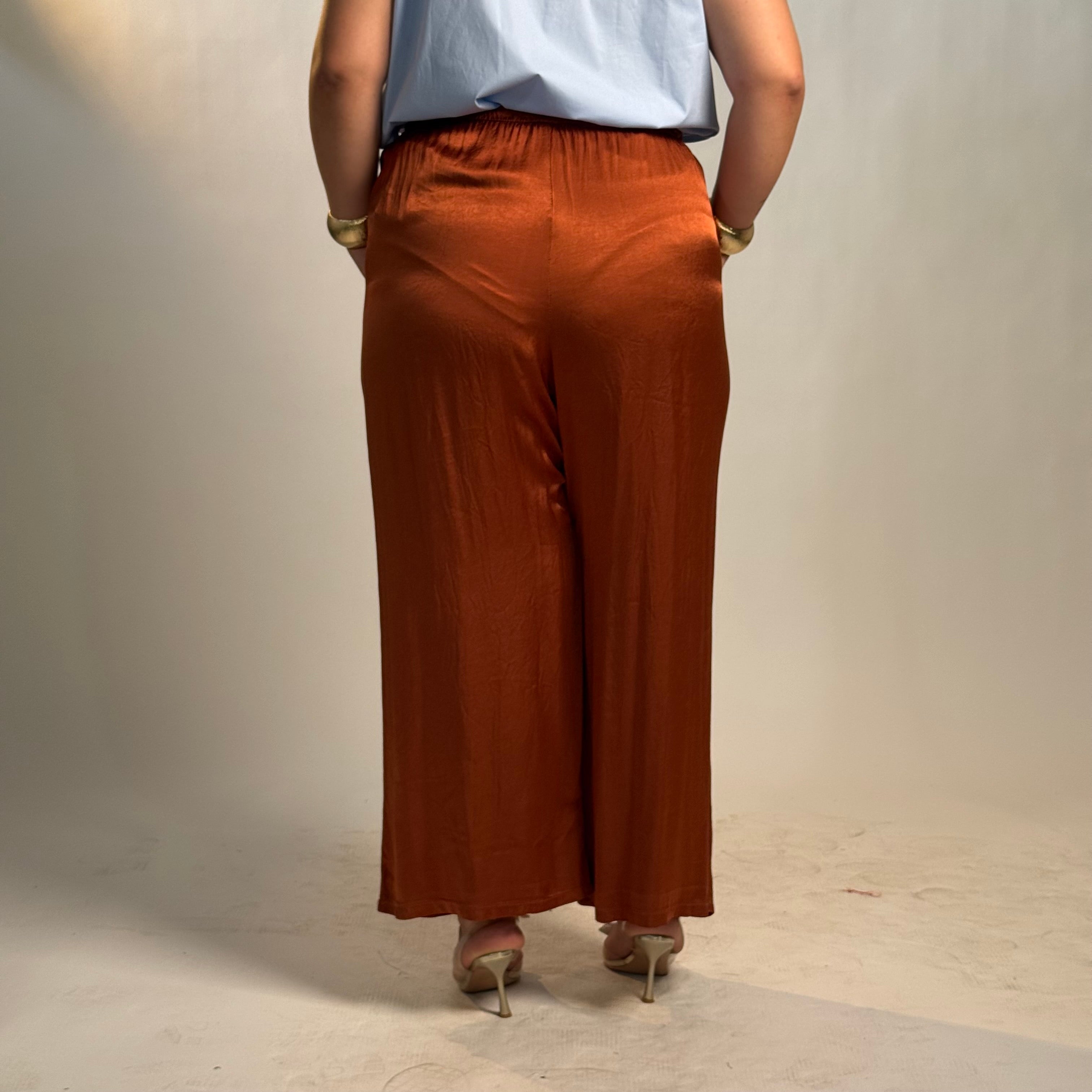 Pantaloni Satin Luxe