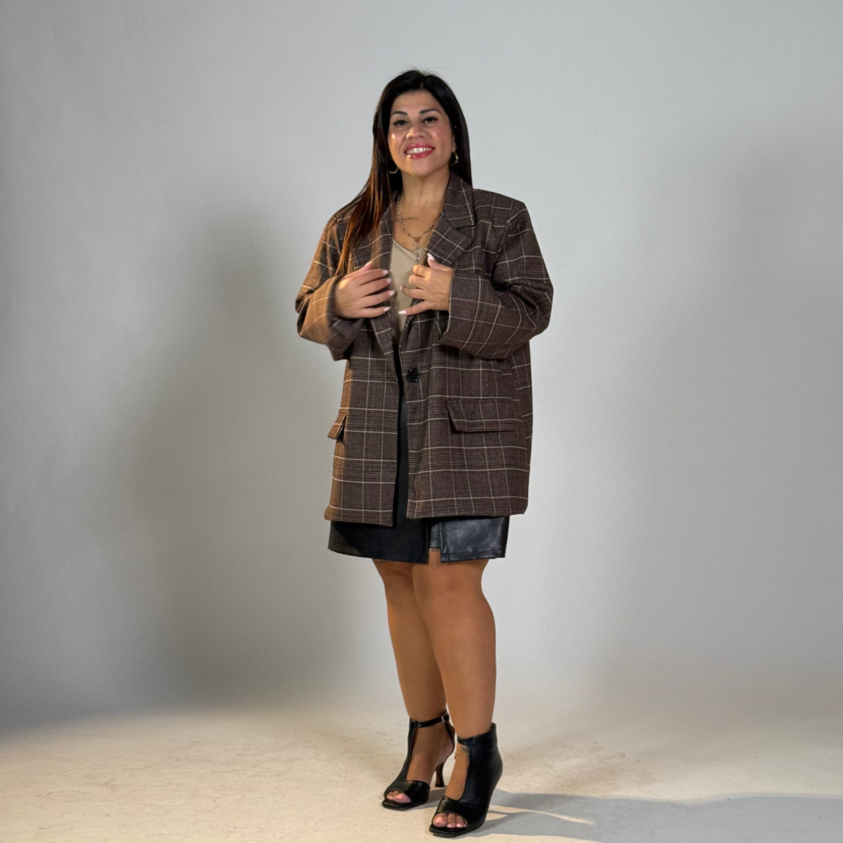 GIACCA CHARLOTTE A QUADRI