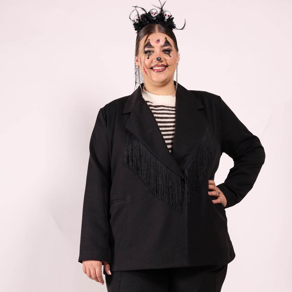 GIACCA FRANGE CURVY