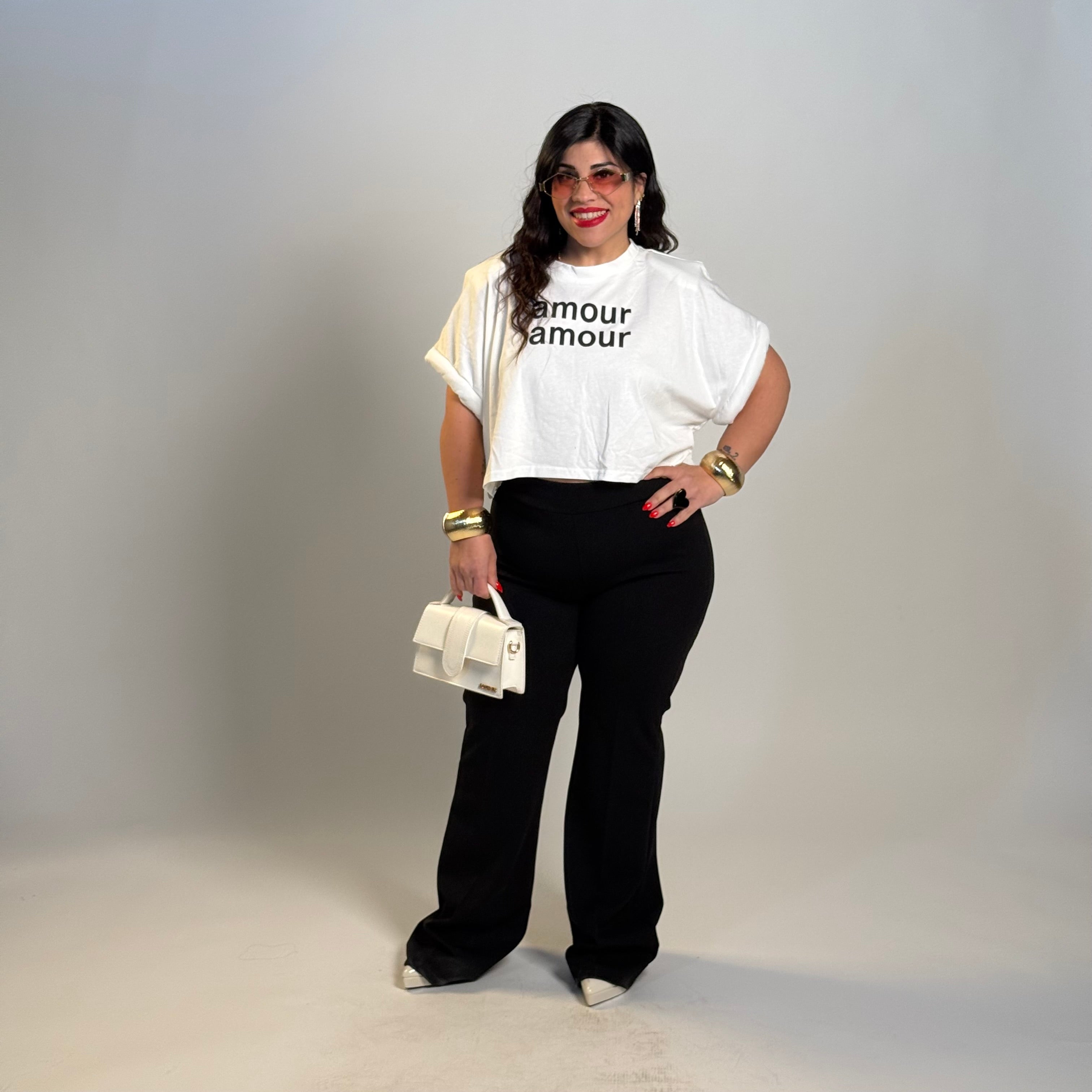 T-shirt crop Amoor