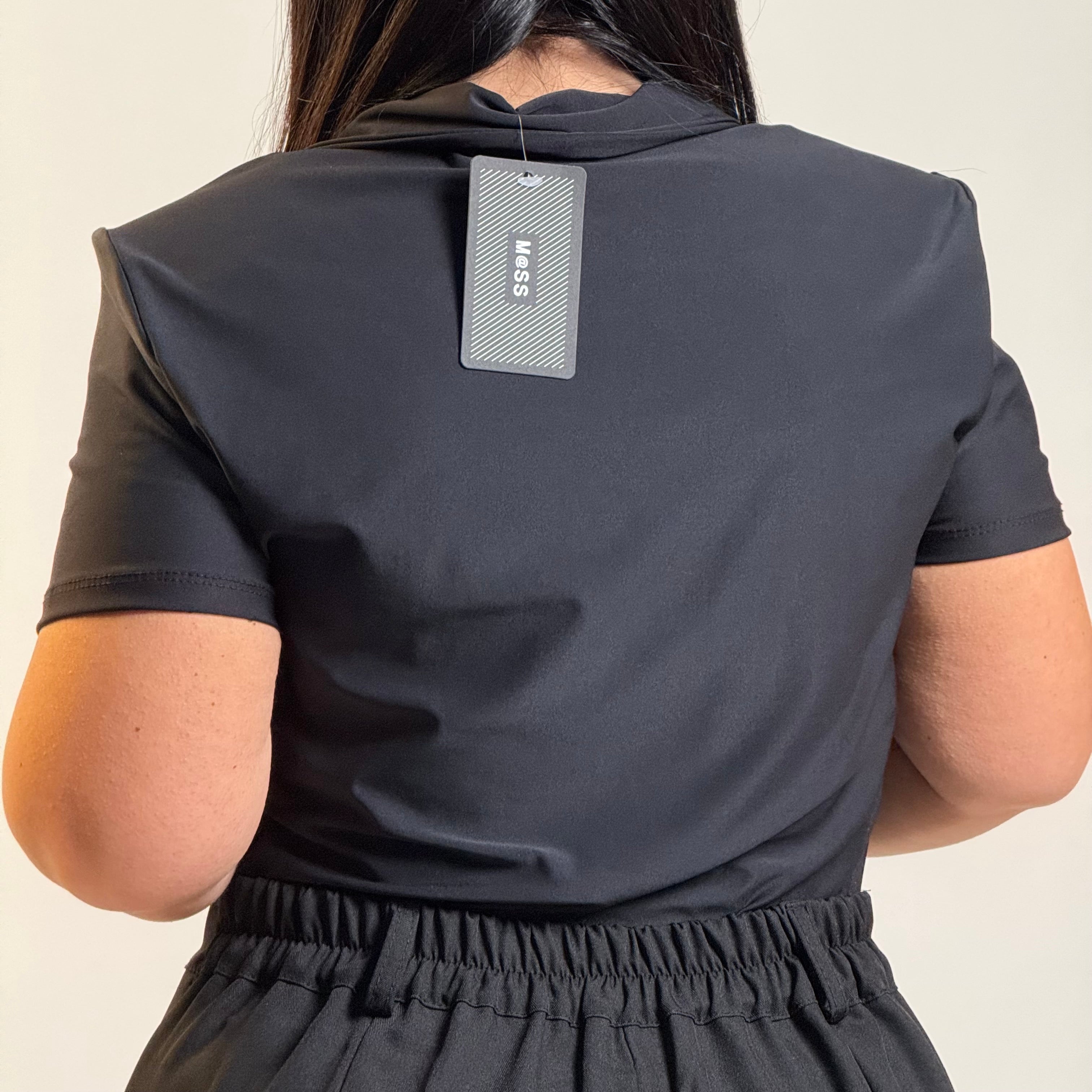 Body polo con spalline