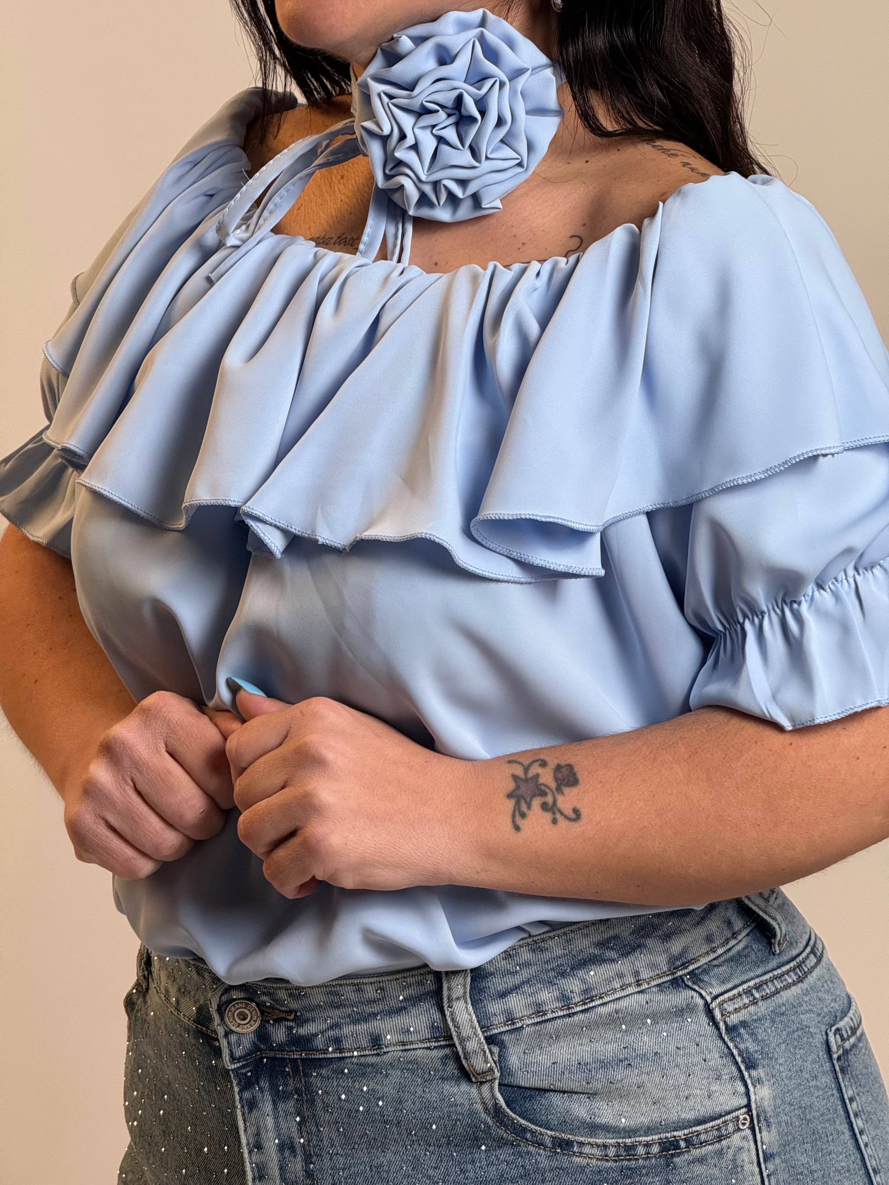Maglia petalo di rosa