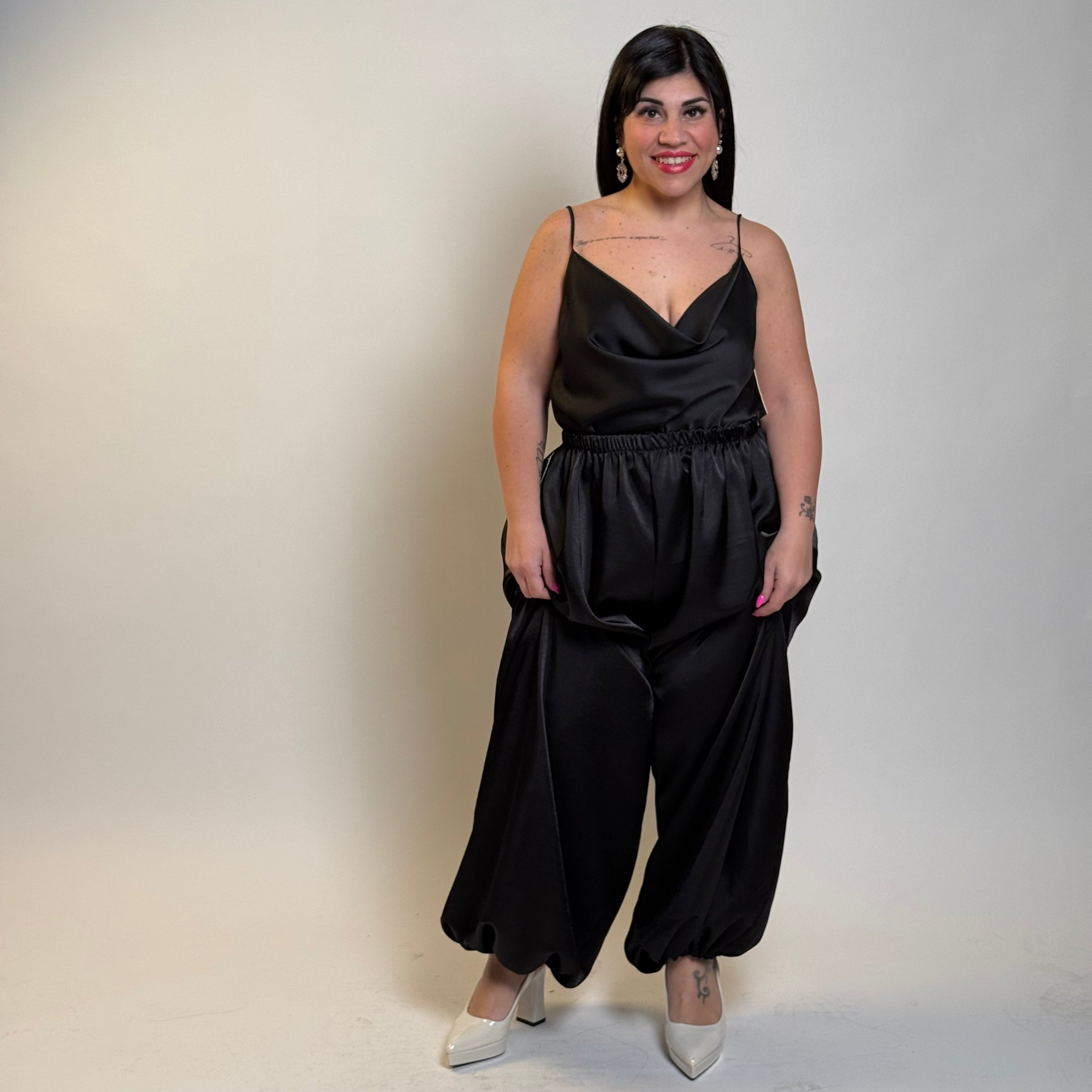 Pantalone Ballon in Raso
