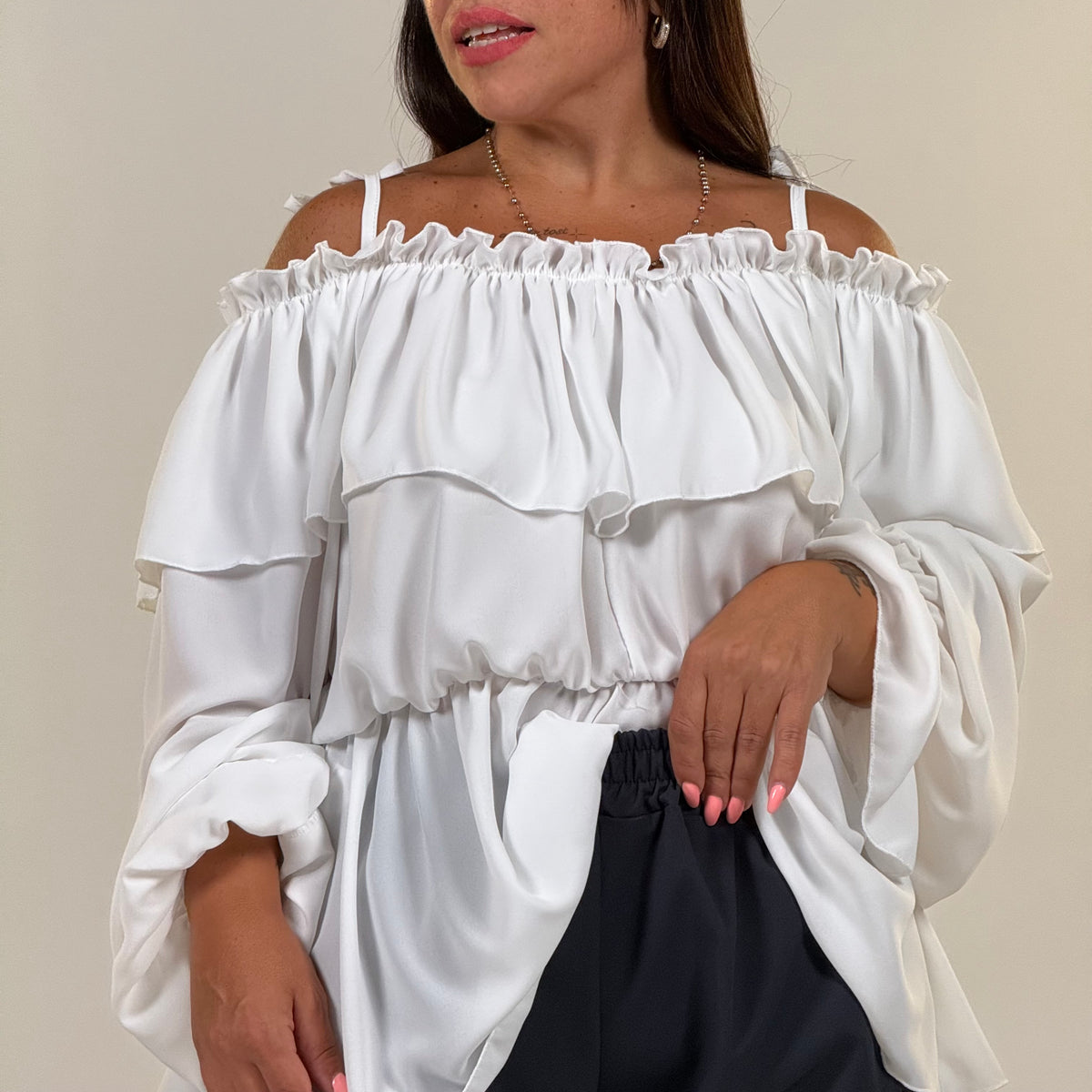 Blusa Carmen Volant