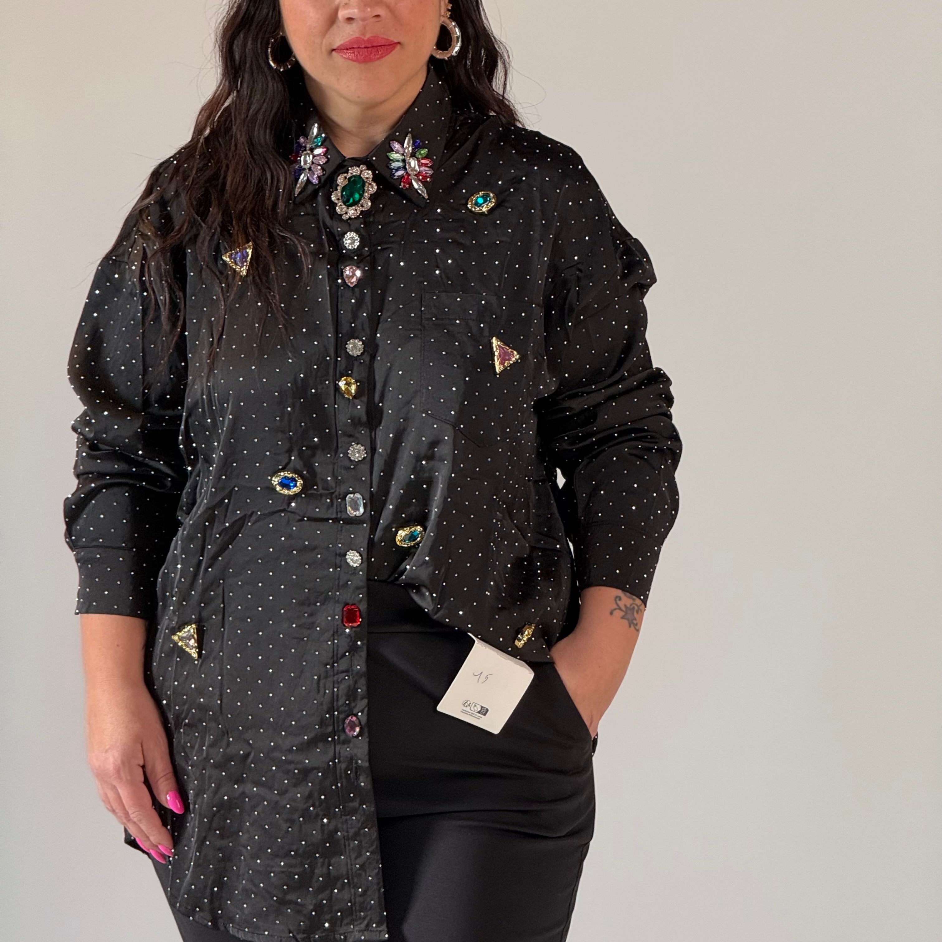 Camicia Strass Pam