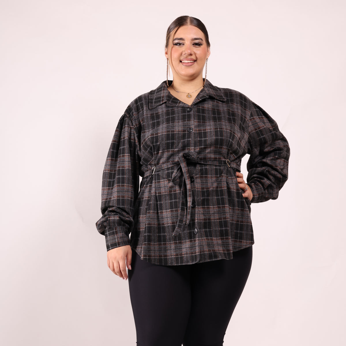 🍂 MAXI CAMICIA CHECK CURVY