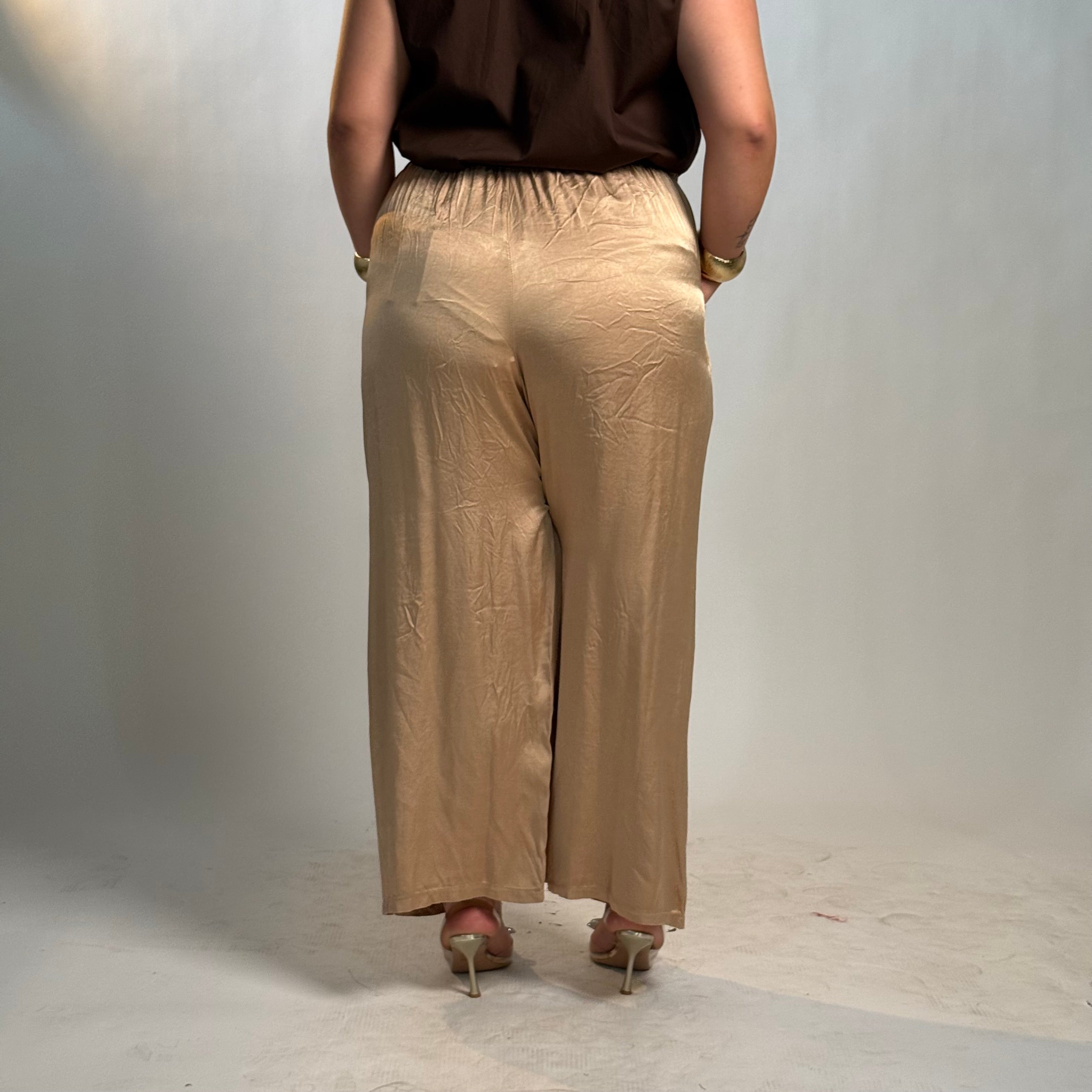 Pantaloni Satin Luxe