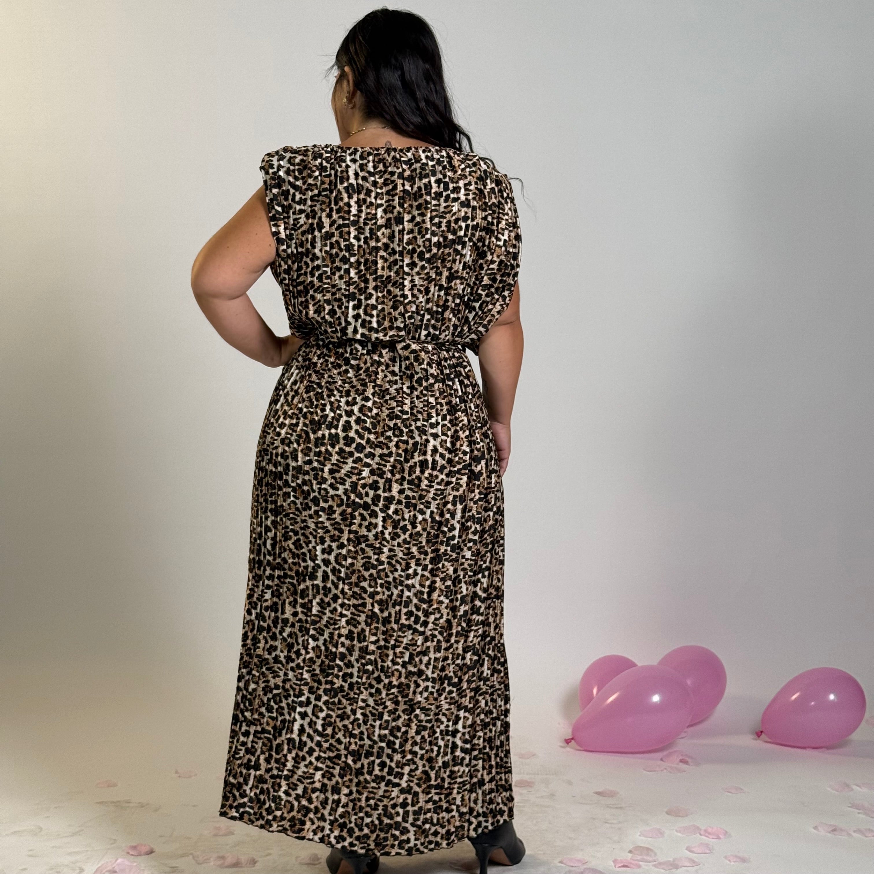 Dress Leopard plissè