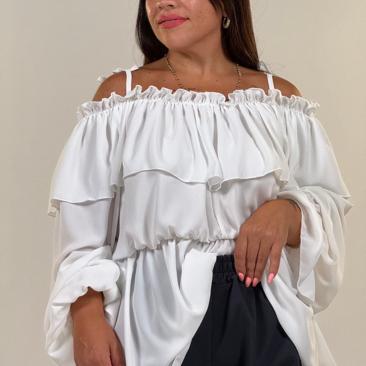 Blusa Carmen Volant
