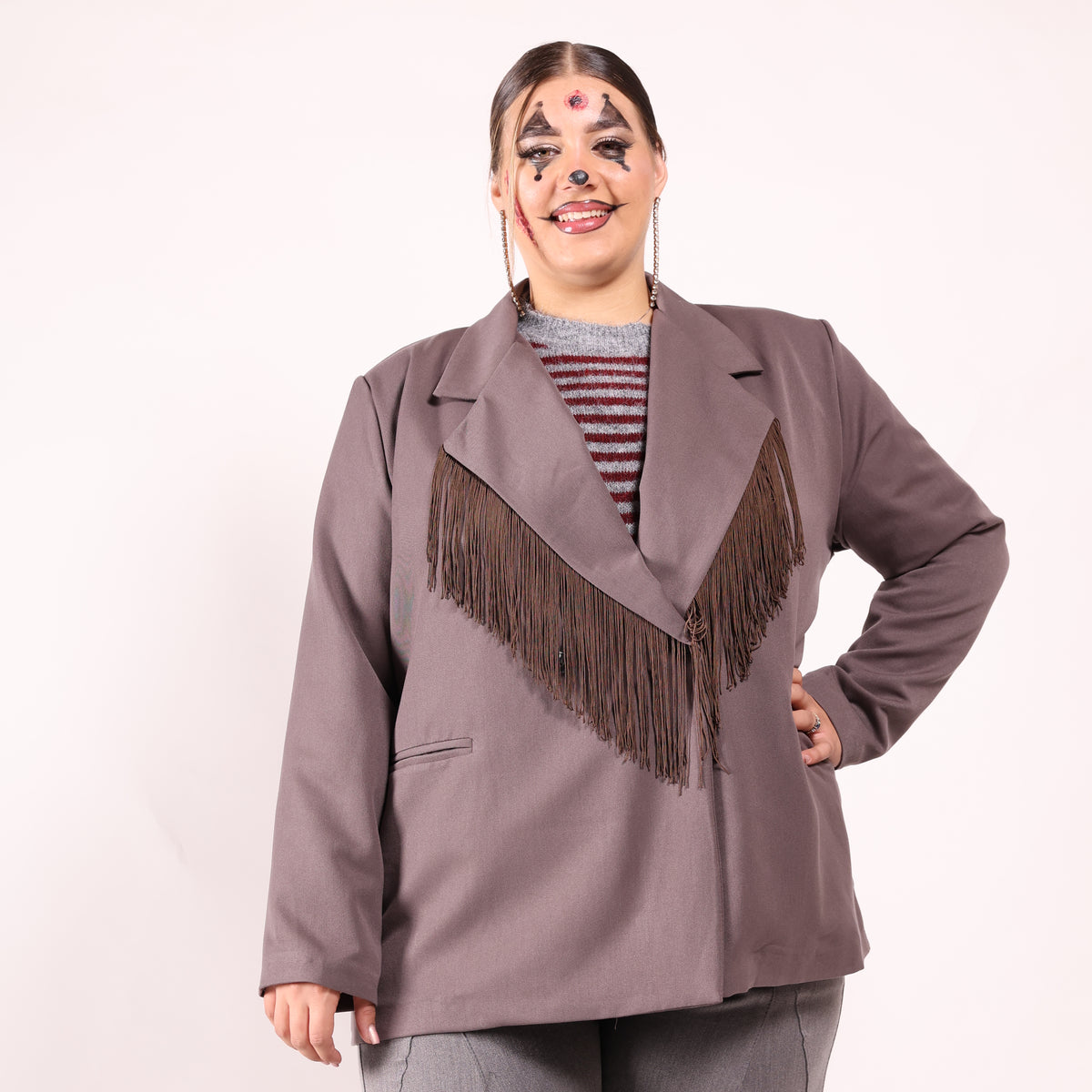 GIACCA FRANGE CURVY
