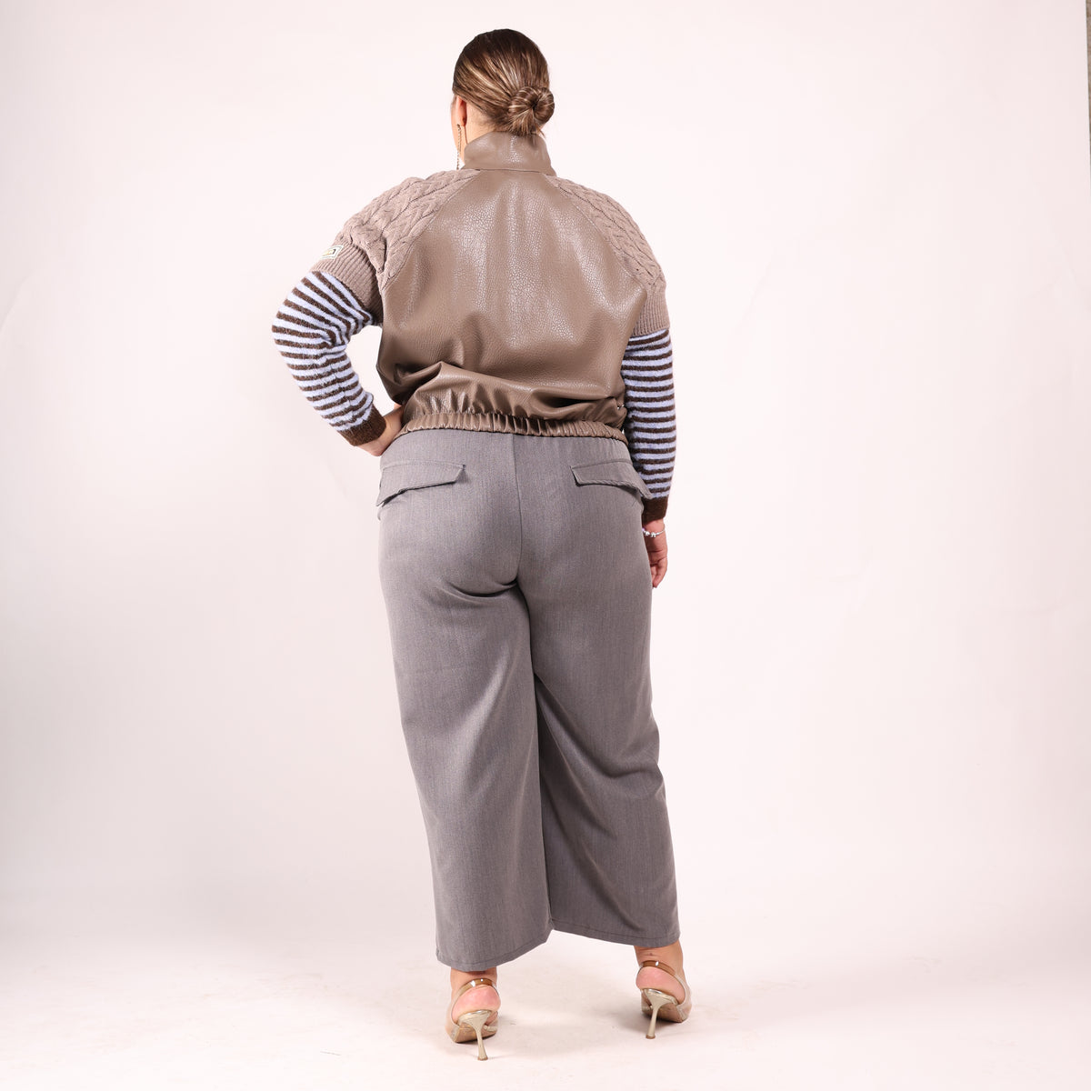 🔥 GIACCA ECOPELLE CON MANICHE IN LANA 🔥