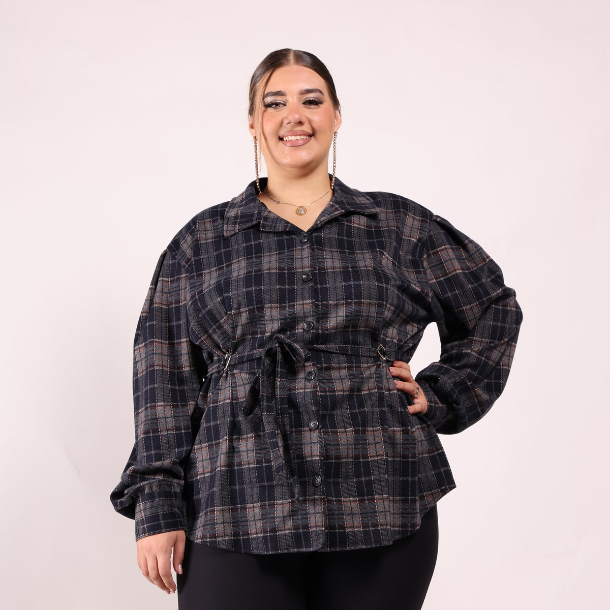 🍂 MAXI CAMICIA CHECK CURVY