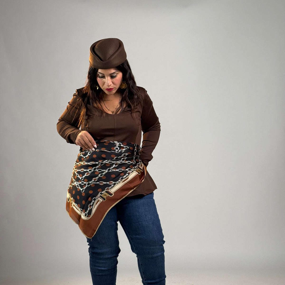 Foulard (Marrone )