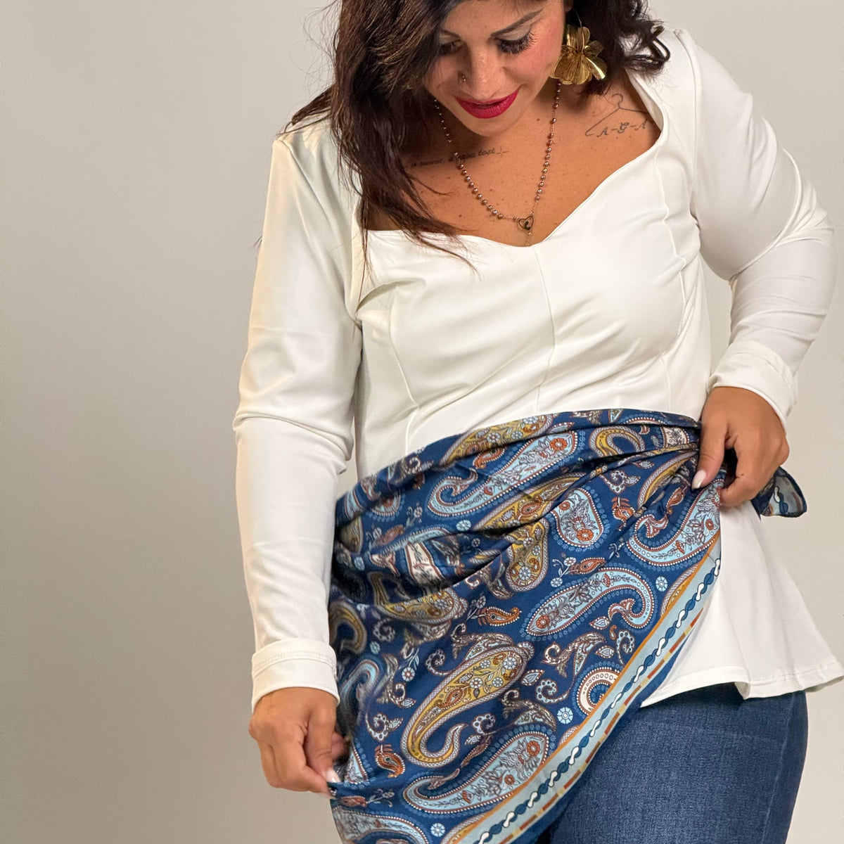 Foulard blu