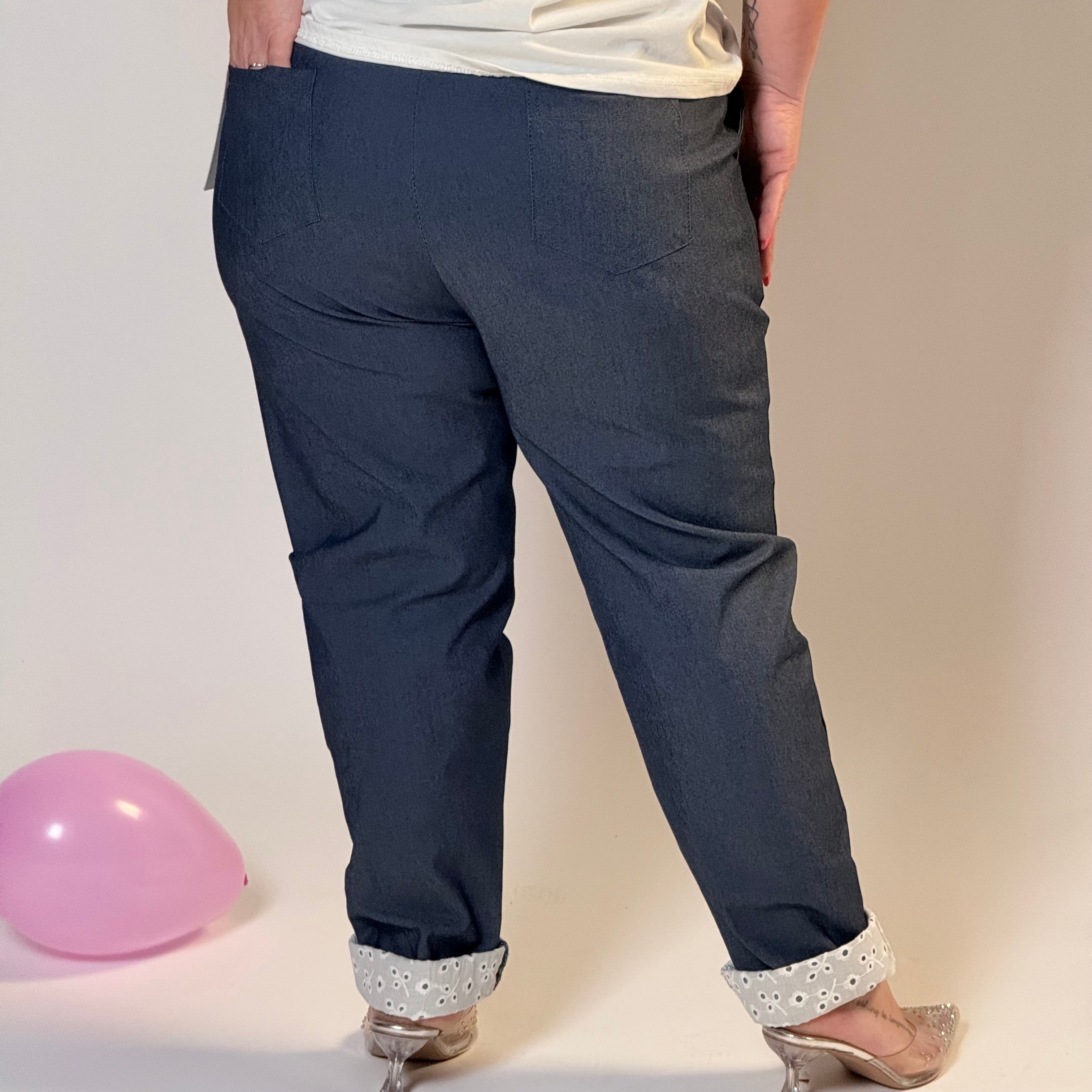 Pantalone effetto jeans