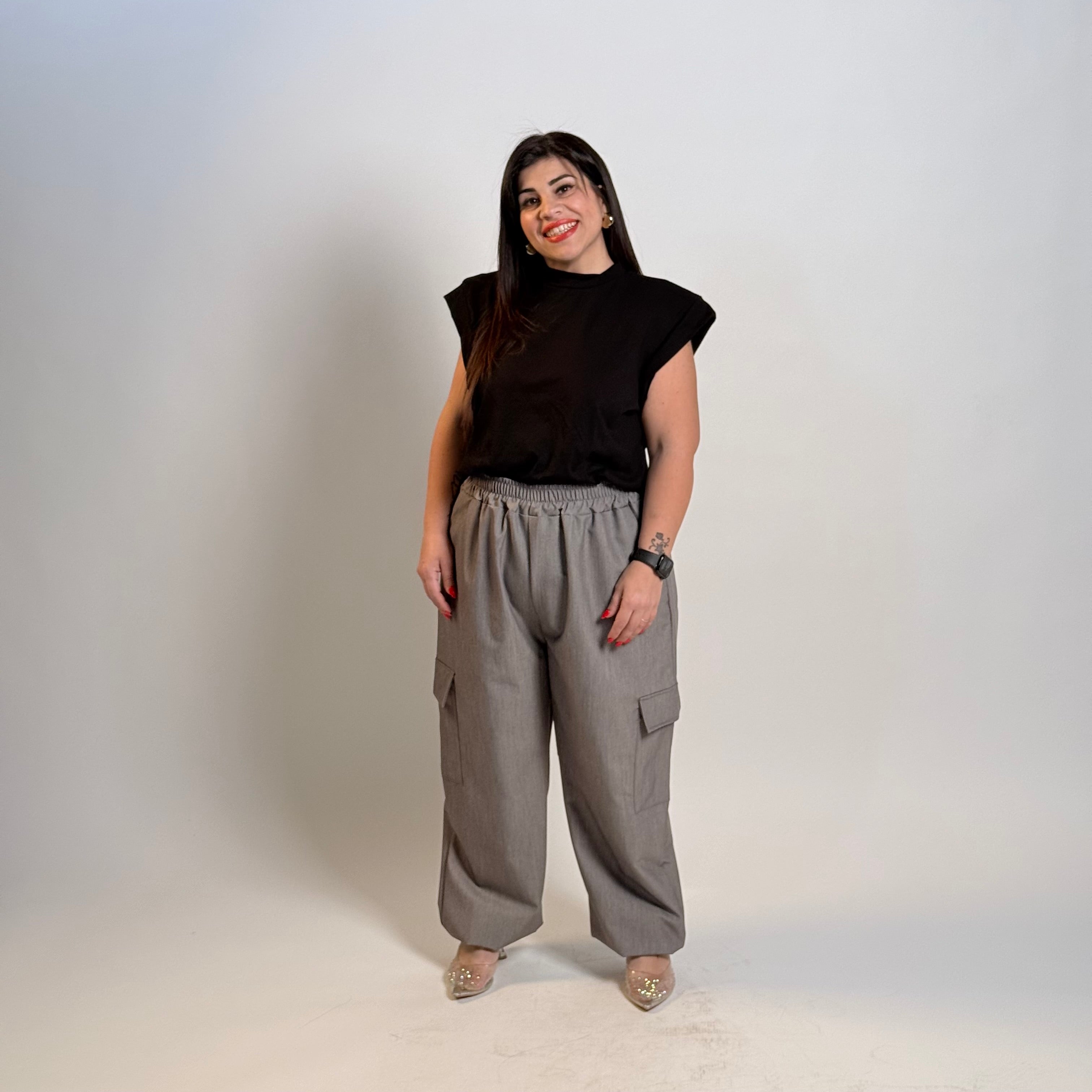 Maglia Strutturato con Spalline