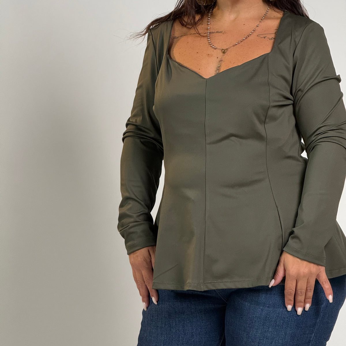 Maglia Pieghe curvy