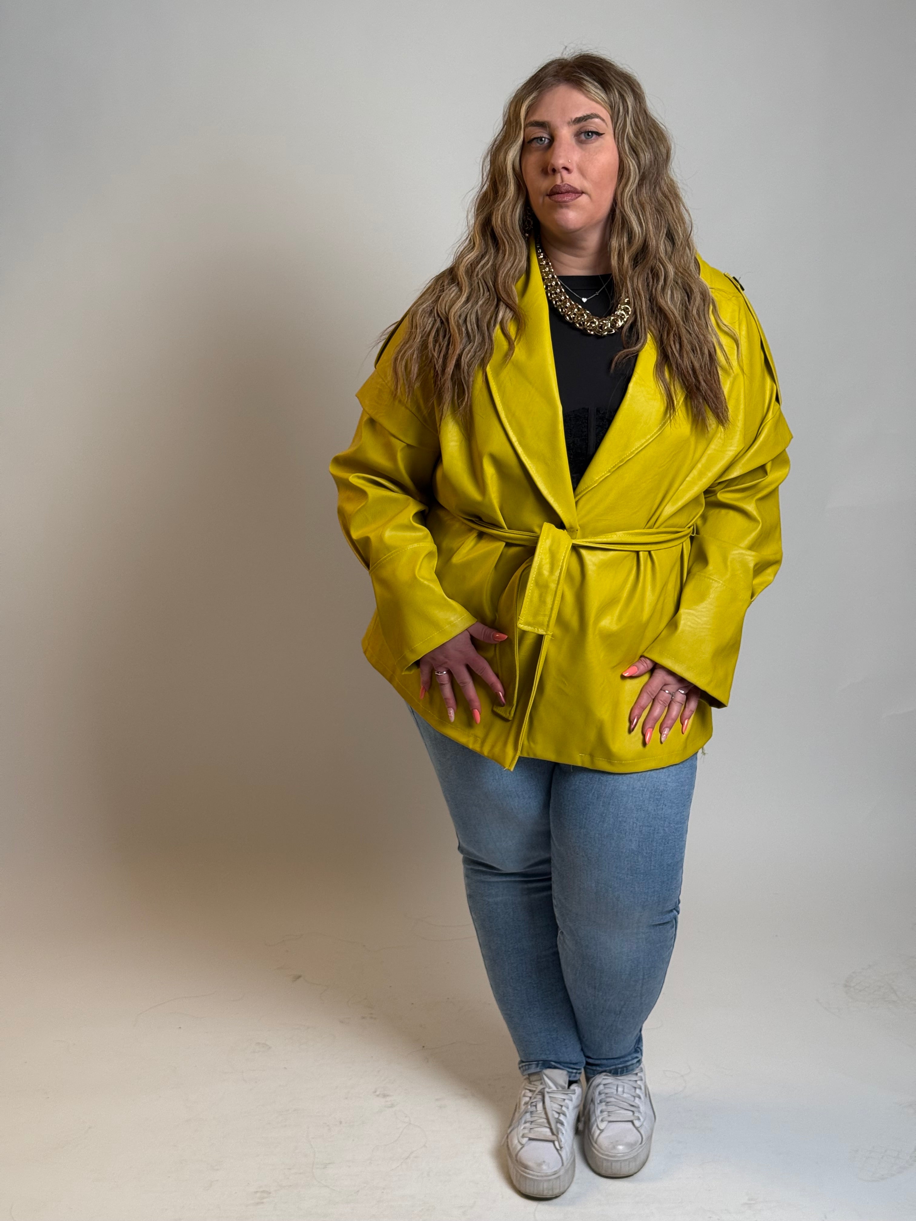 Giubbotto in pelle Biker