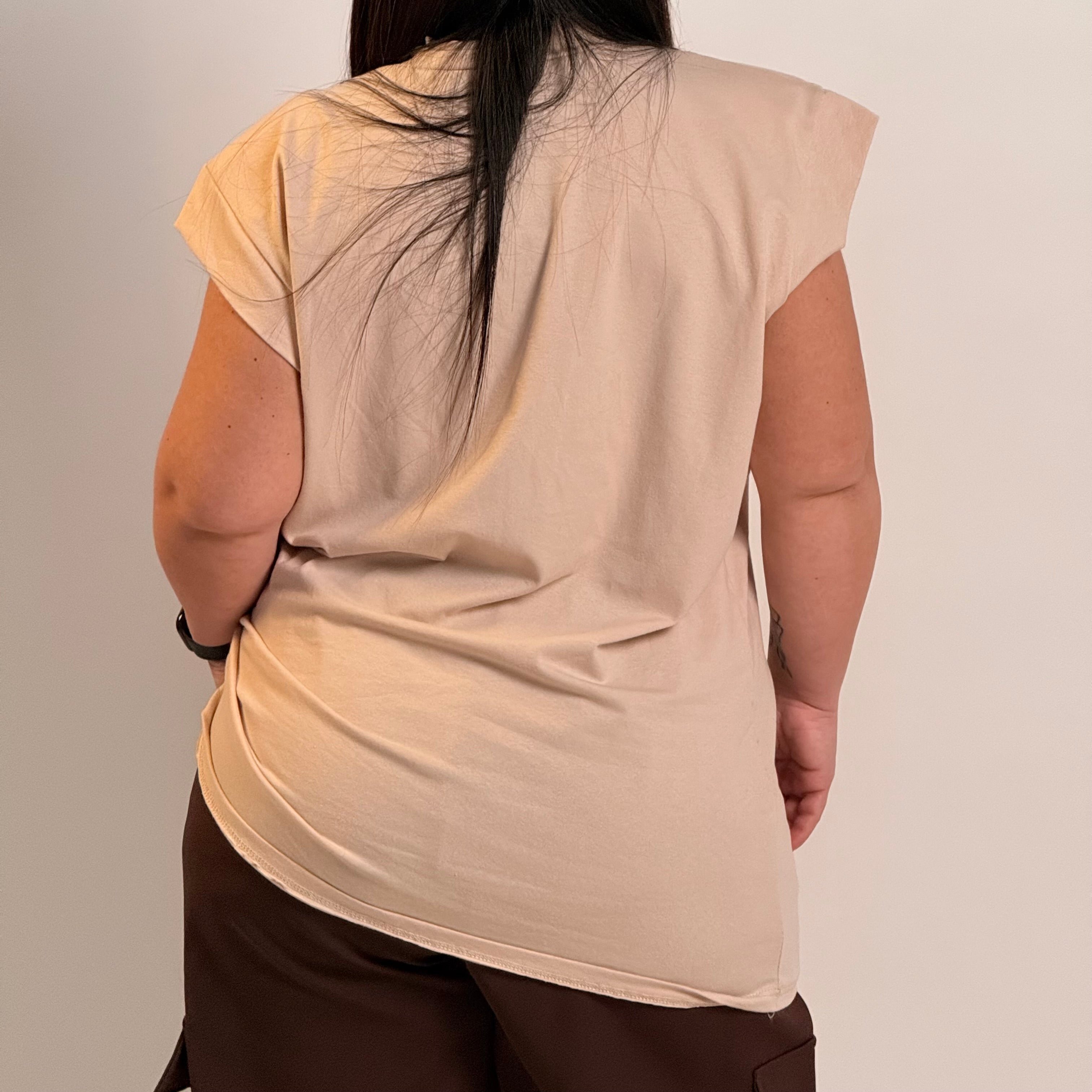 Maglia Strutturato con Spalline