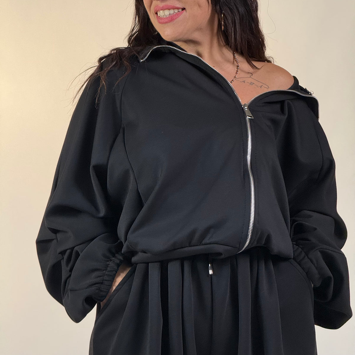 Coordinato Tuta con zip ✨Mi piace