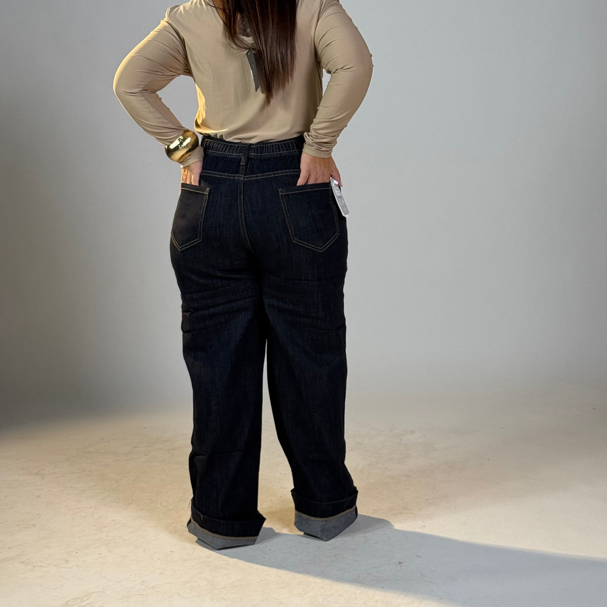 Jeans comfort con elastico e coulisse ✨