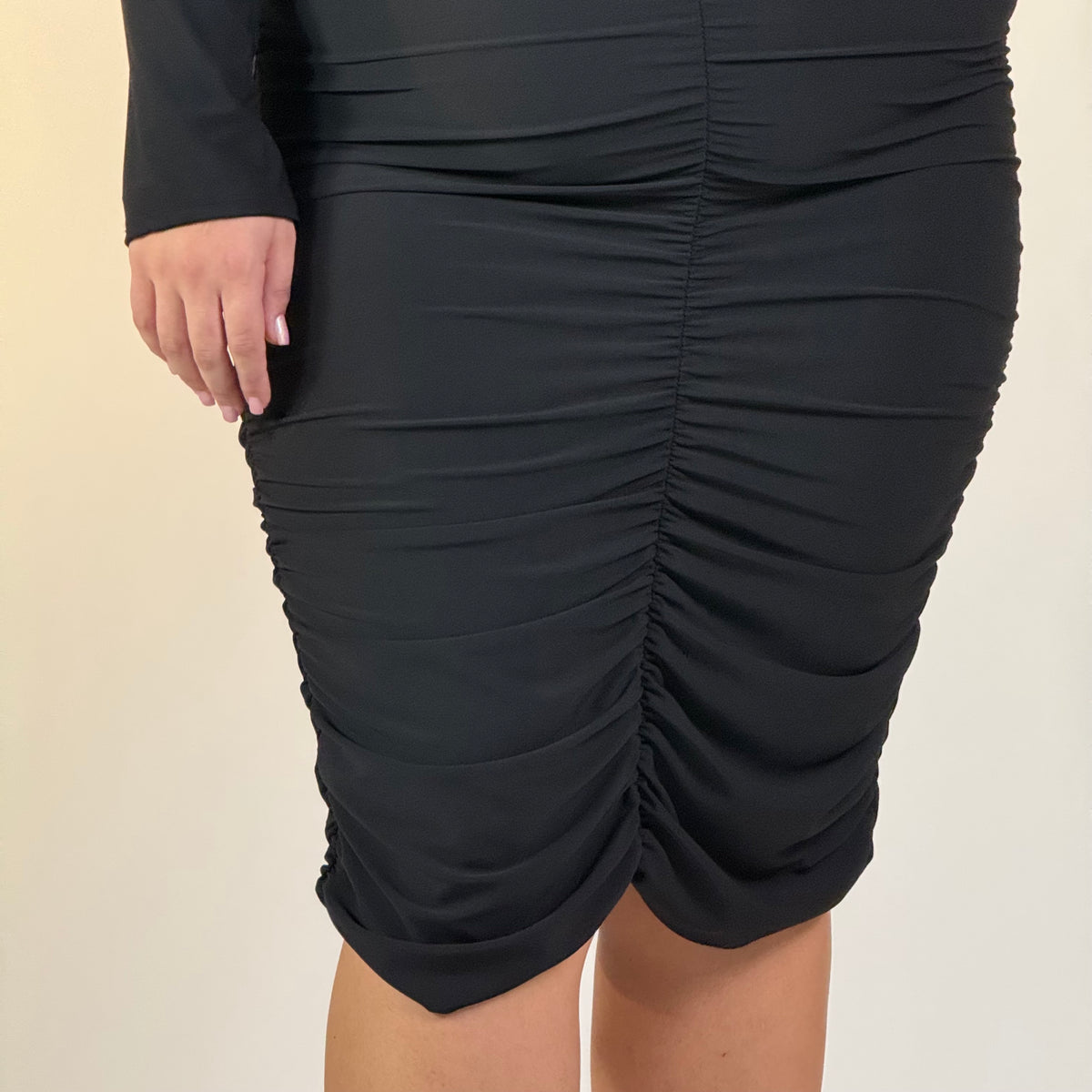 Dress Drappeggiato con Dettaglio in Vita