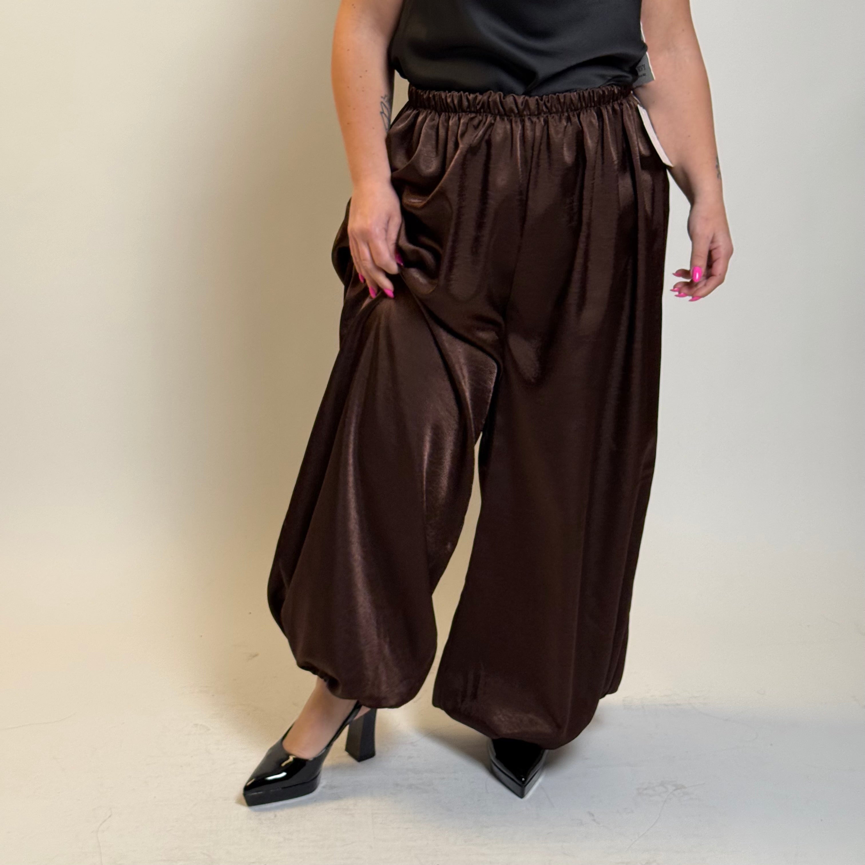 Pantalone Ballon in Raso