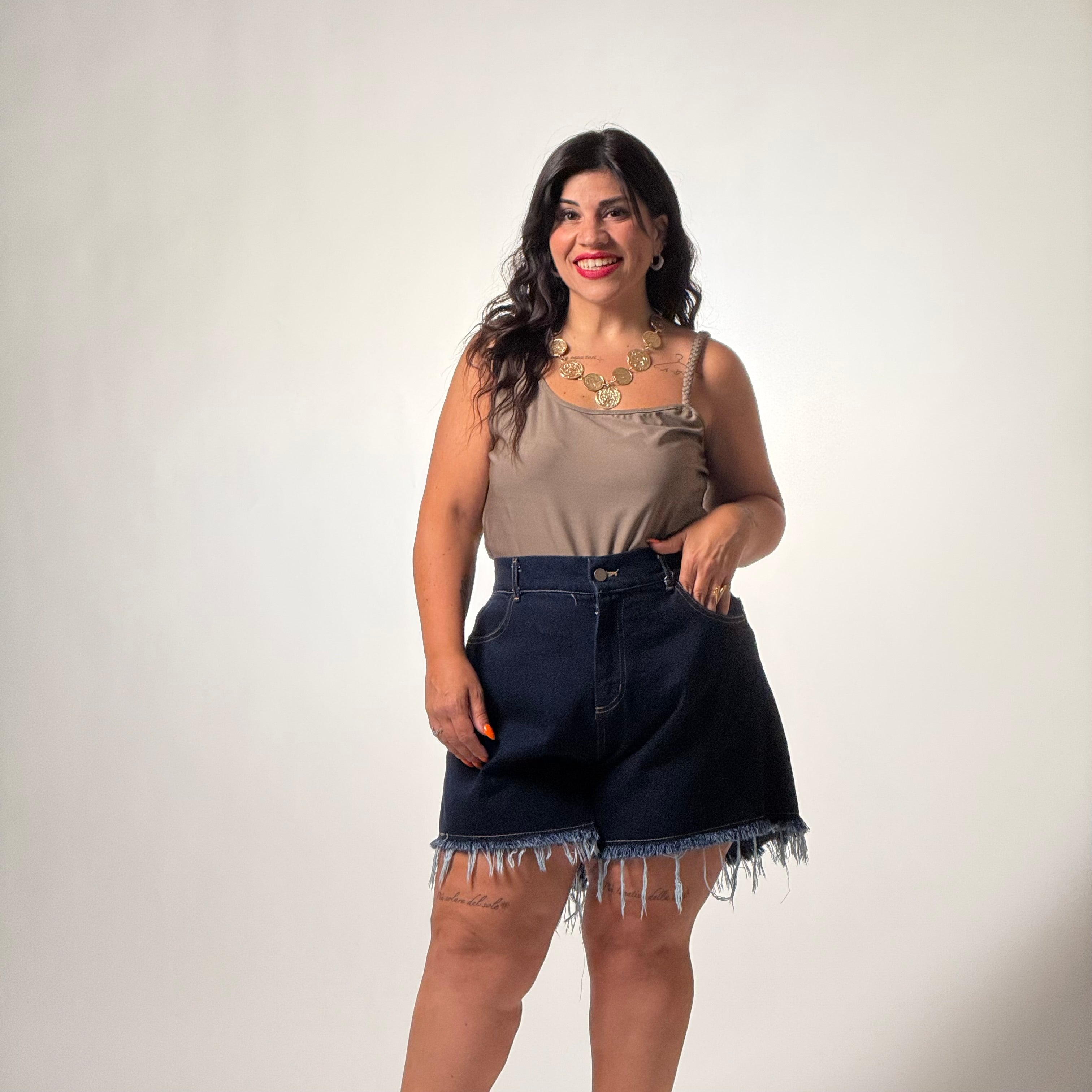 Jeans Corto in Denim