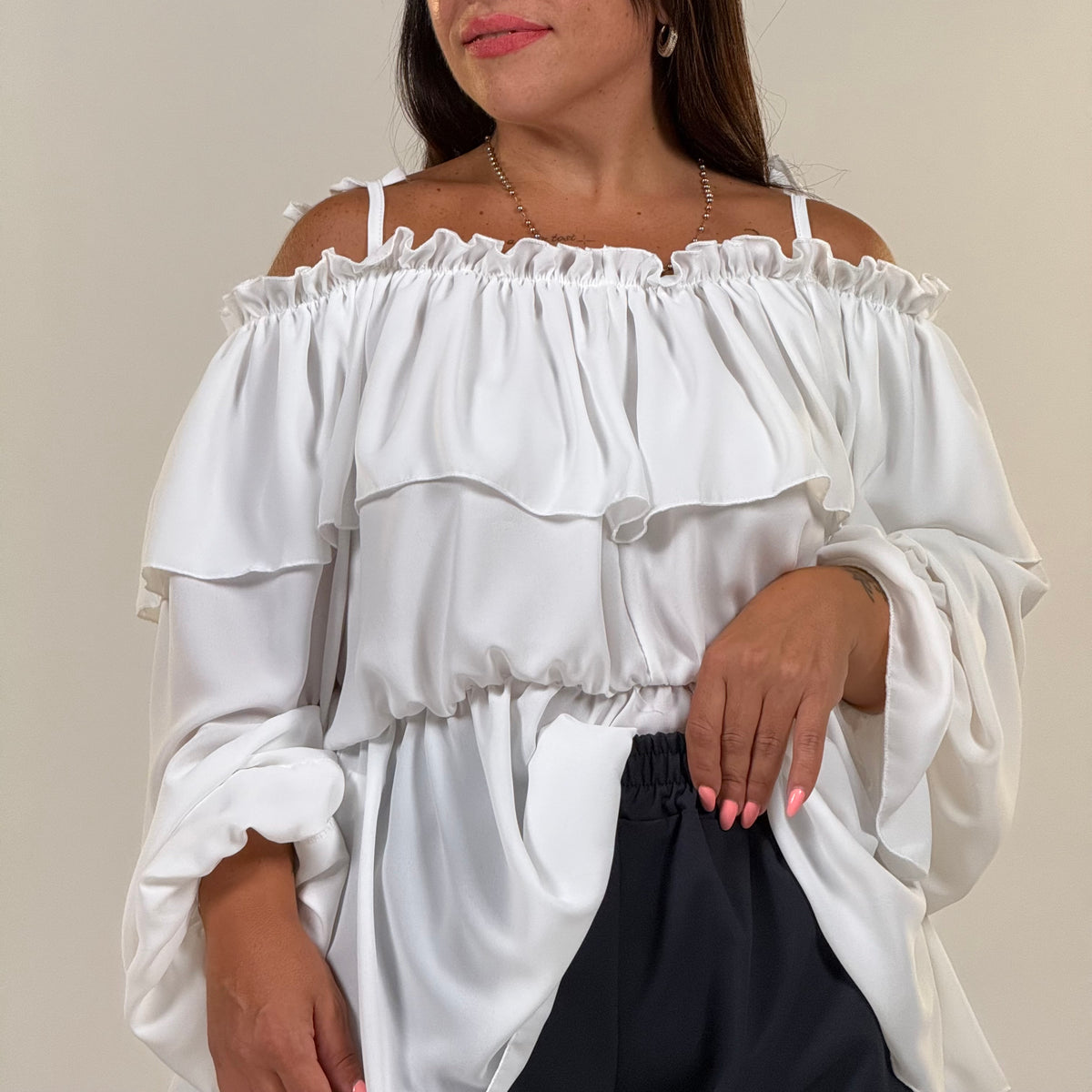 Blusa Carmen Volant