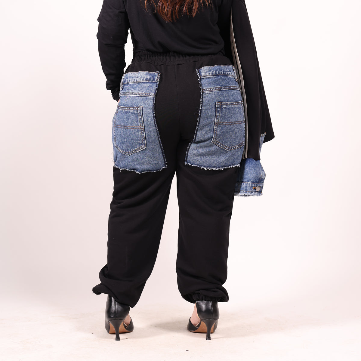 Coordinato Tuta In Denim Top Quality